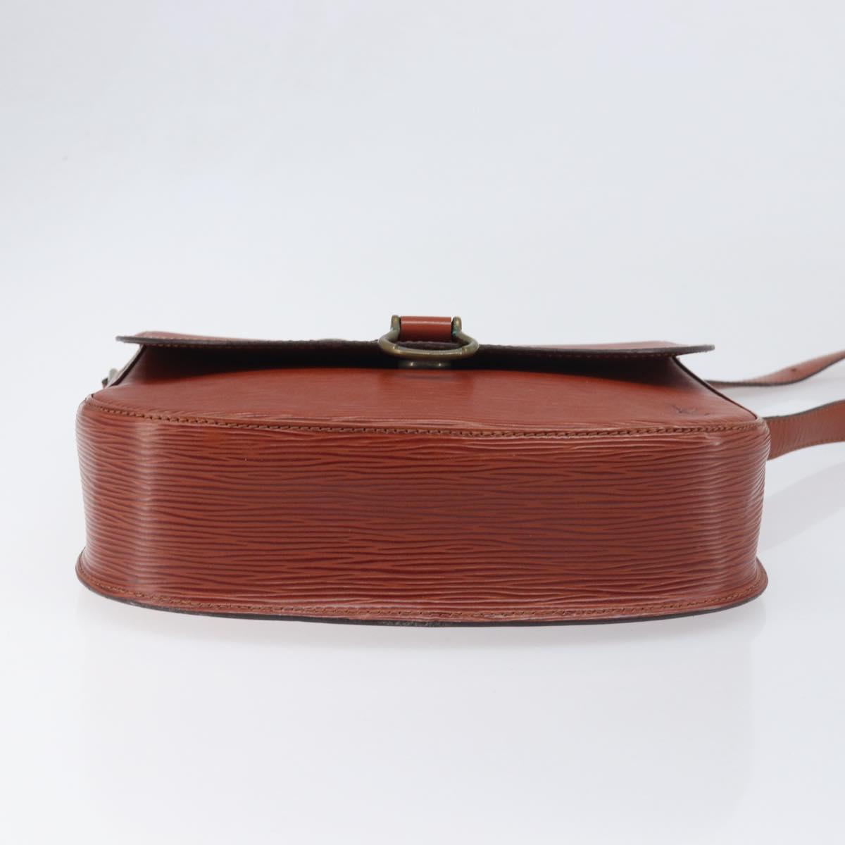 LOUIS VUITTON Epi Saint Cloud GM Shoulder Bag Brown M52193 LV Auth BA15091
