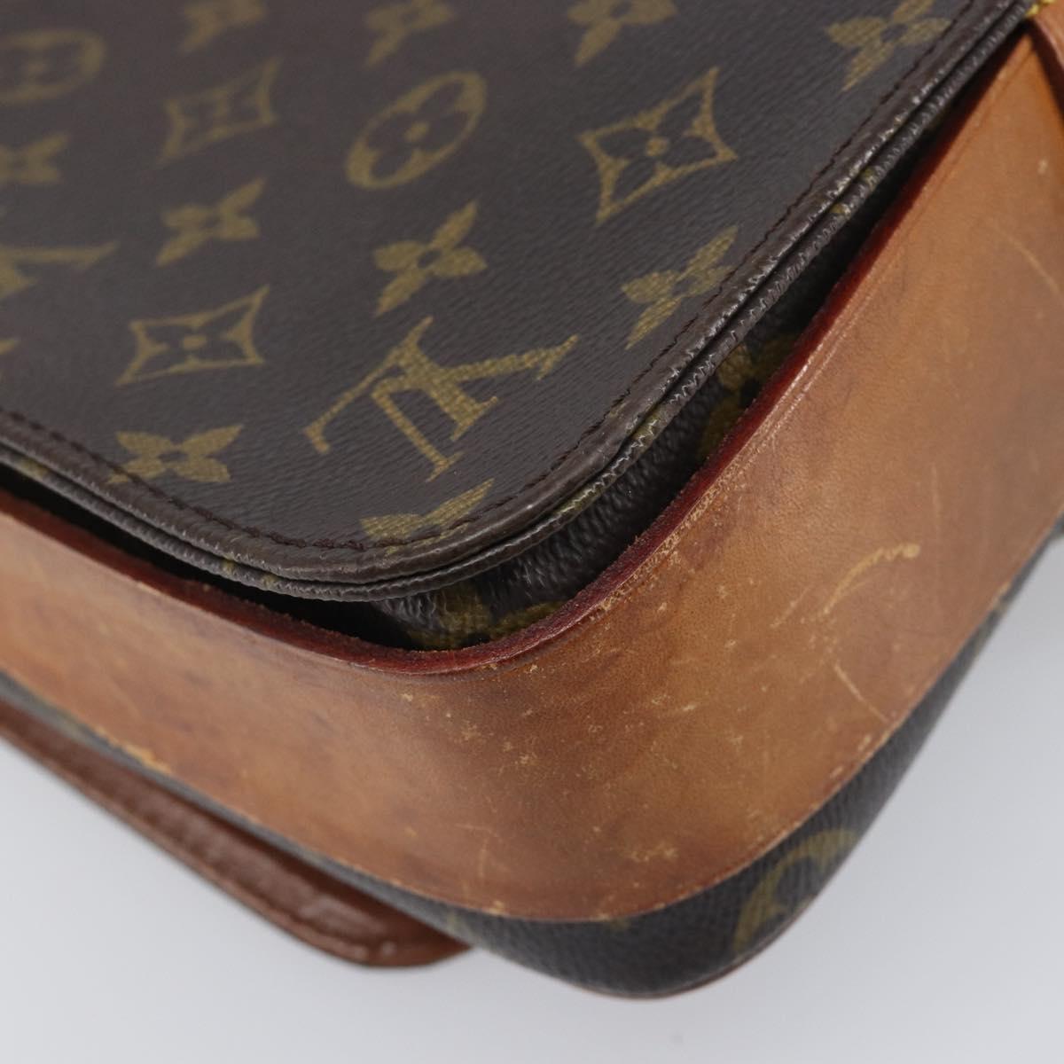 LOUIS VUITTON Monogram Cartouchiere MM Shoulder Bag M51253 LV Auth BA15094