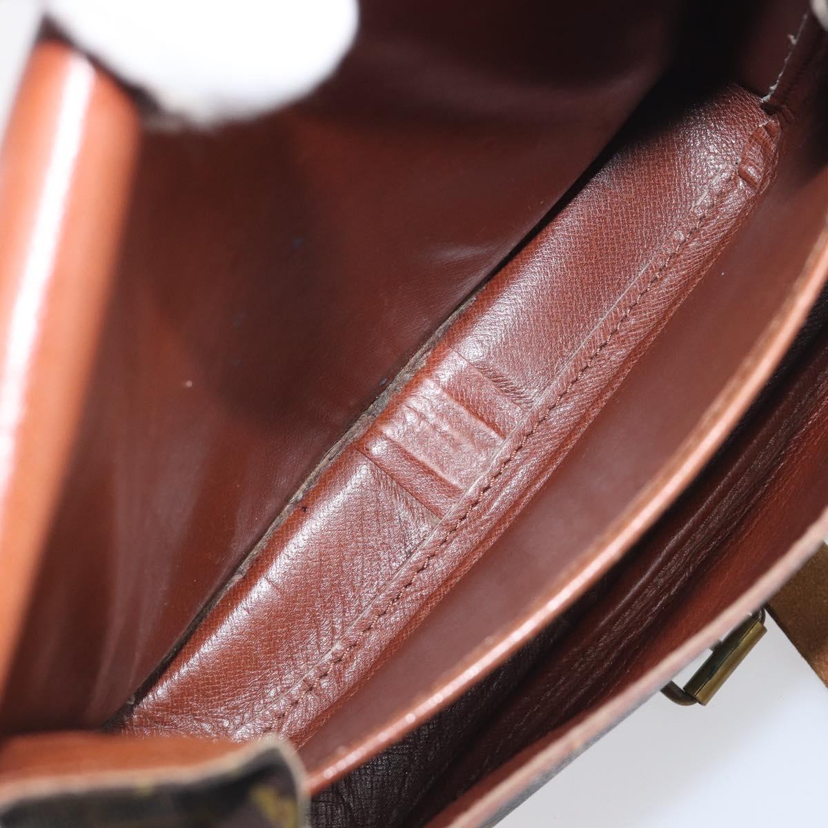 LOUIS VUITTON Monogram Cartouchiere MM Shoulder Bag M51253 LV Auth BA15094