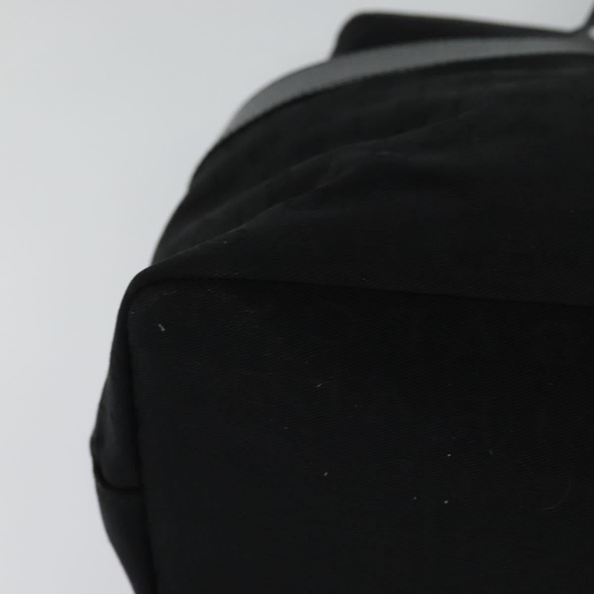 BVLGARI Logo mania Shoulder Bag Canvas Black Auth BA151