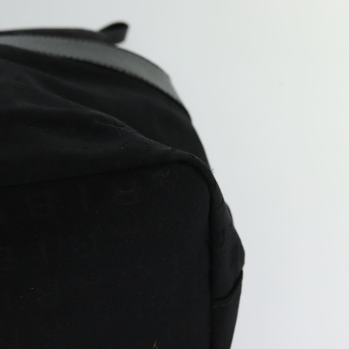 BVLGARI Logo mania Shoulder Bag Canvas Black Auth BA151