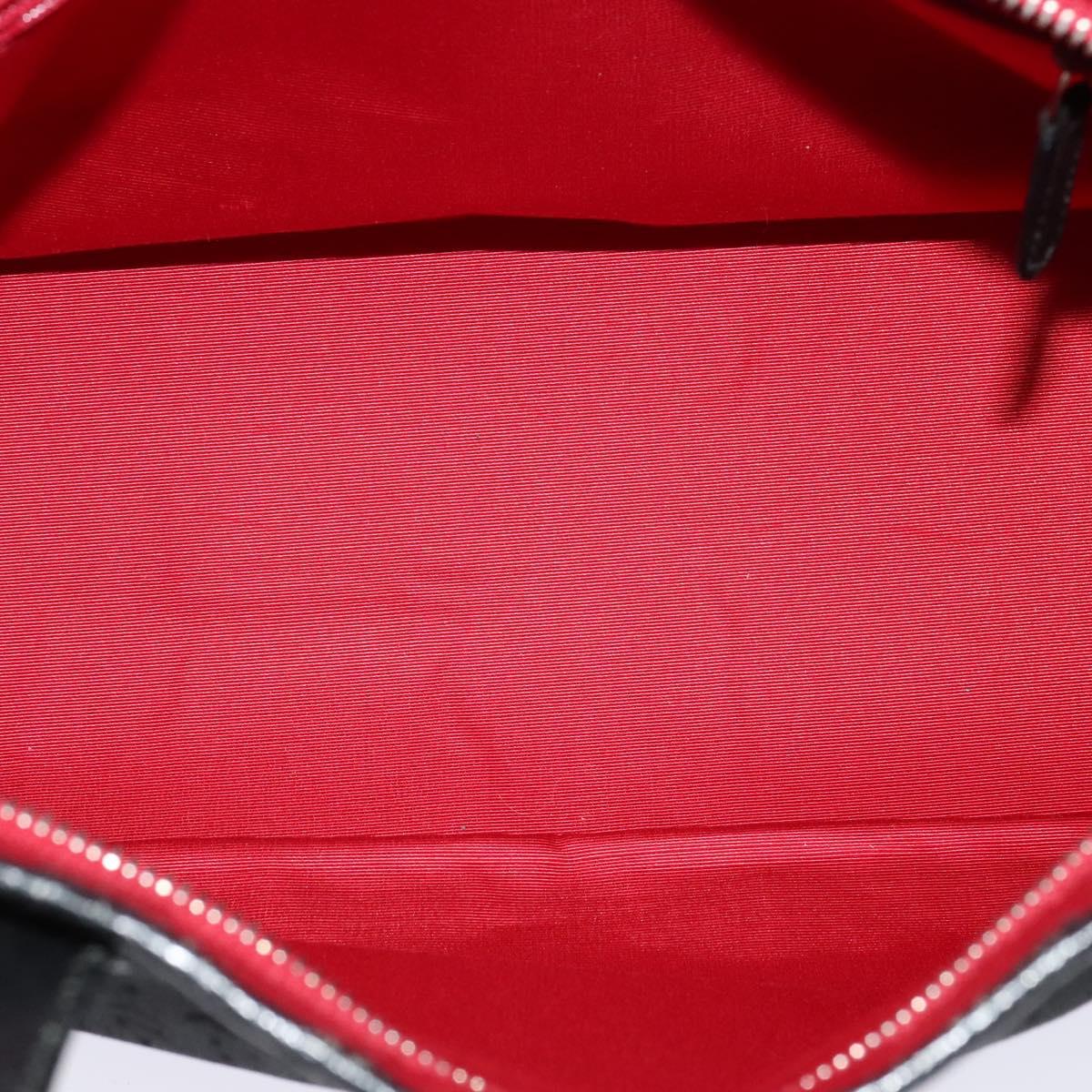 BVLGARI Logo mania Shoulder Bag Canvas Black Auth BA151