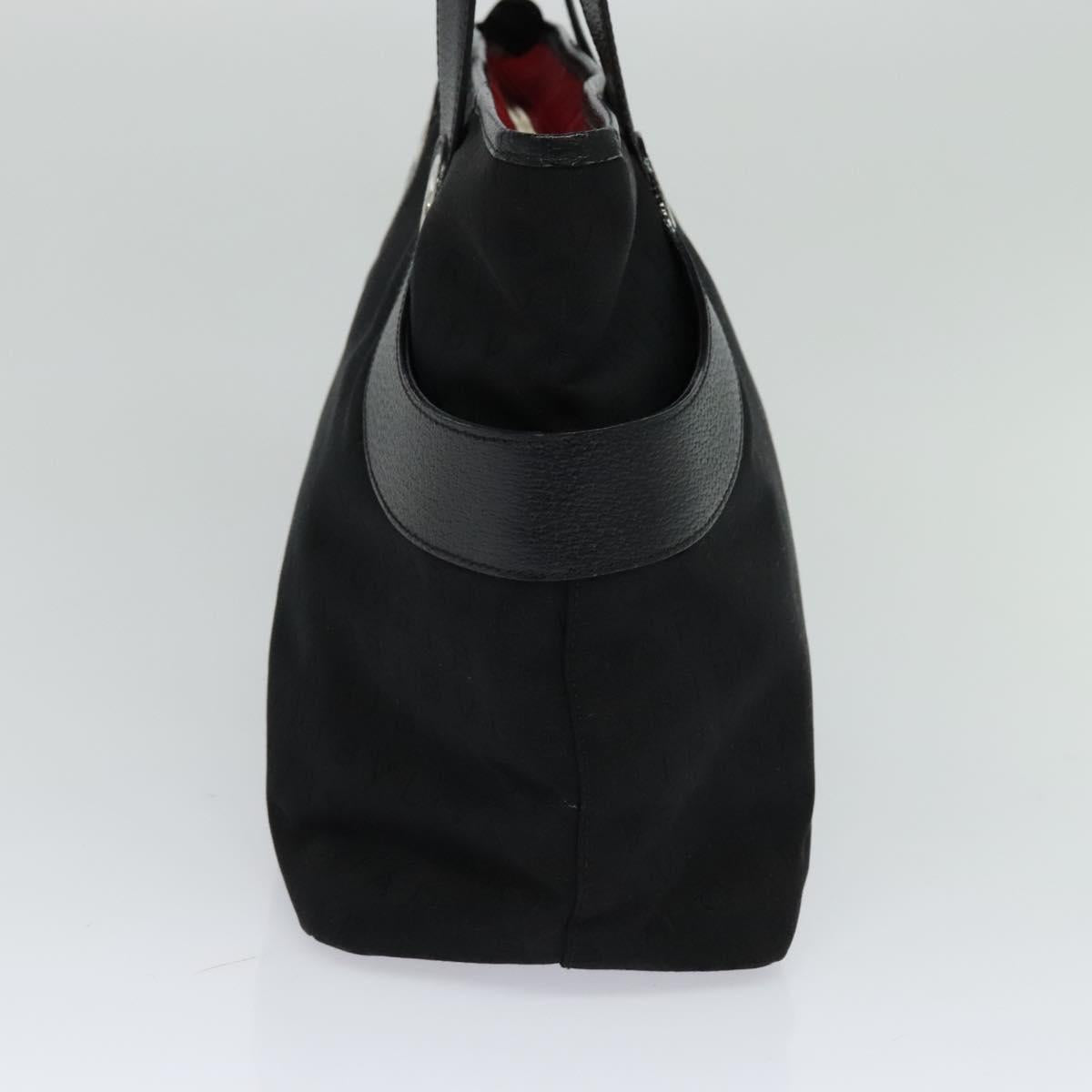 BVLGARI Logo mania Shoulder Bag Canvas Black Auth BA151