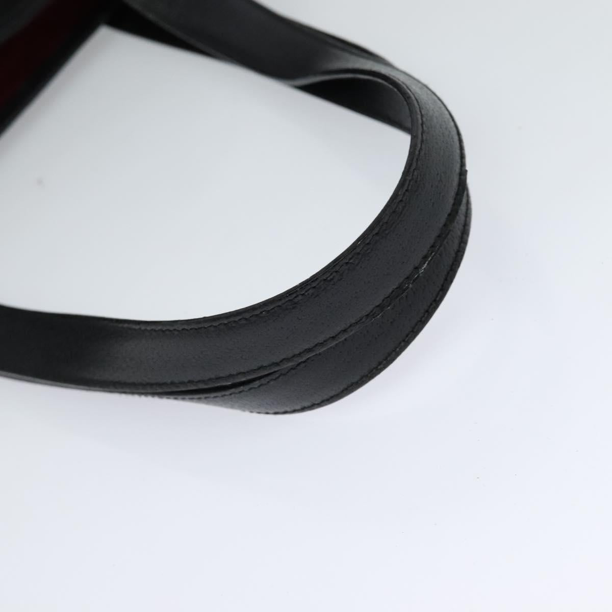 BVLGARI Logo mania Shoulder Bag Canvas Black Auth BA151