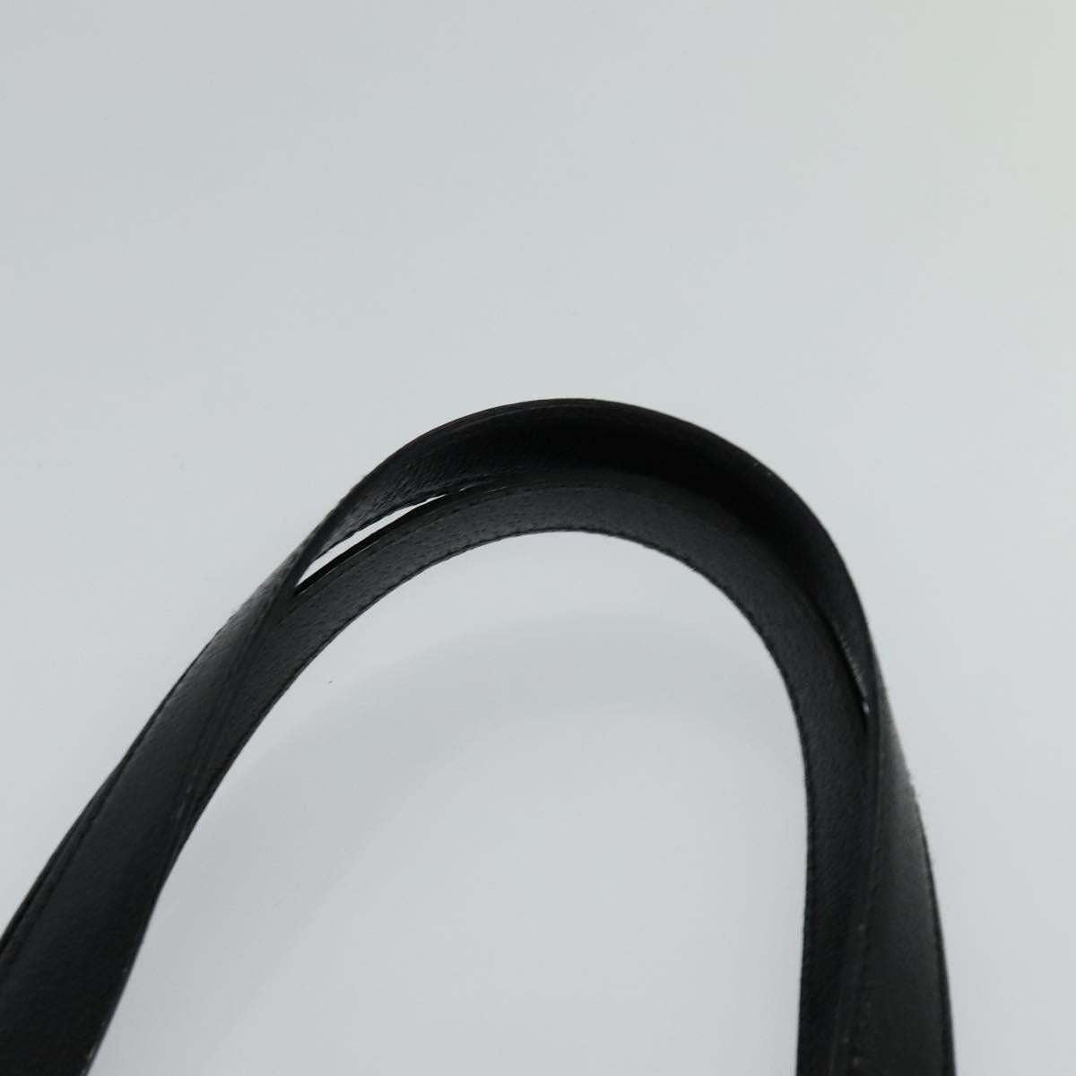 BVLGARI Logo mania Shoulder Bag Canvas Black Auth BA151