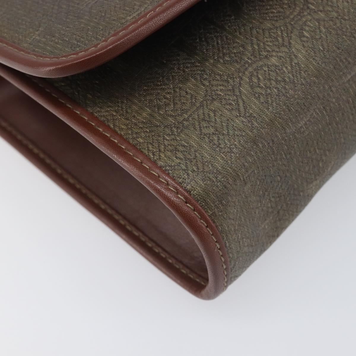 GUCCI Shoulder Bag Canvas Khaki Gold 004 084 0289 Auth BA15104