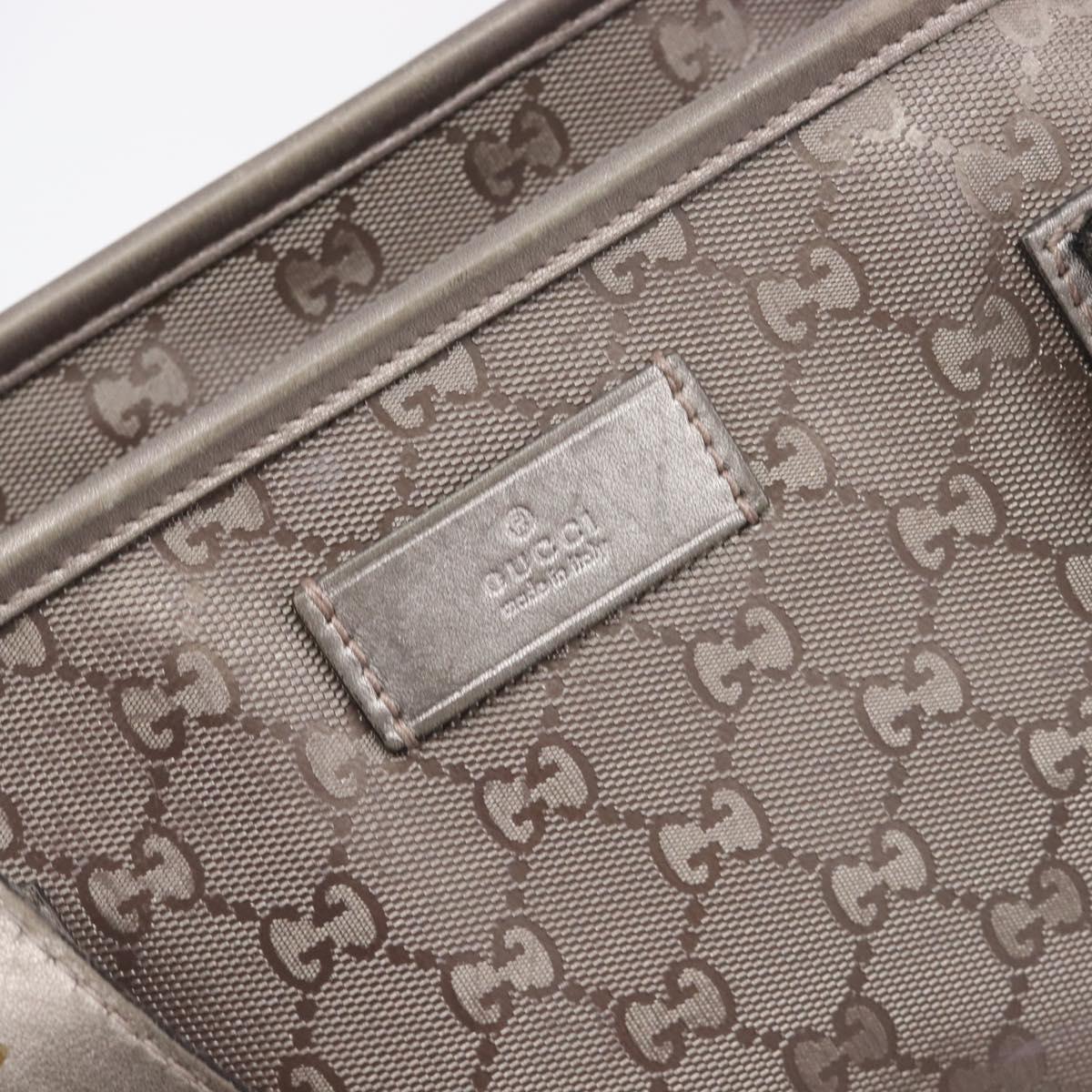 GUCCI GG Implementation Tote Bag PVC Pink Silver 211137 Auth BA15115