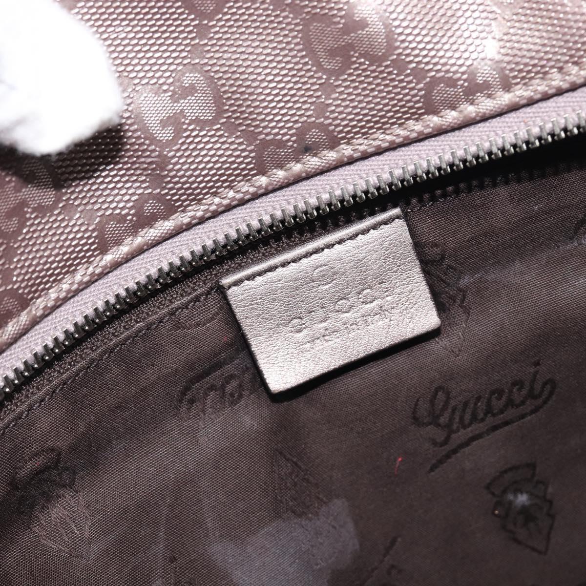 GUCCI GG Implementation Tote Bag PVC Pink Silver 211137 Auth BA15115