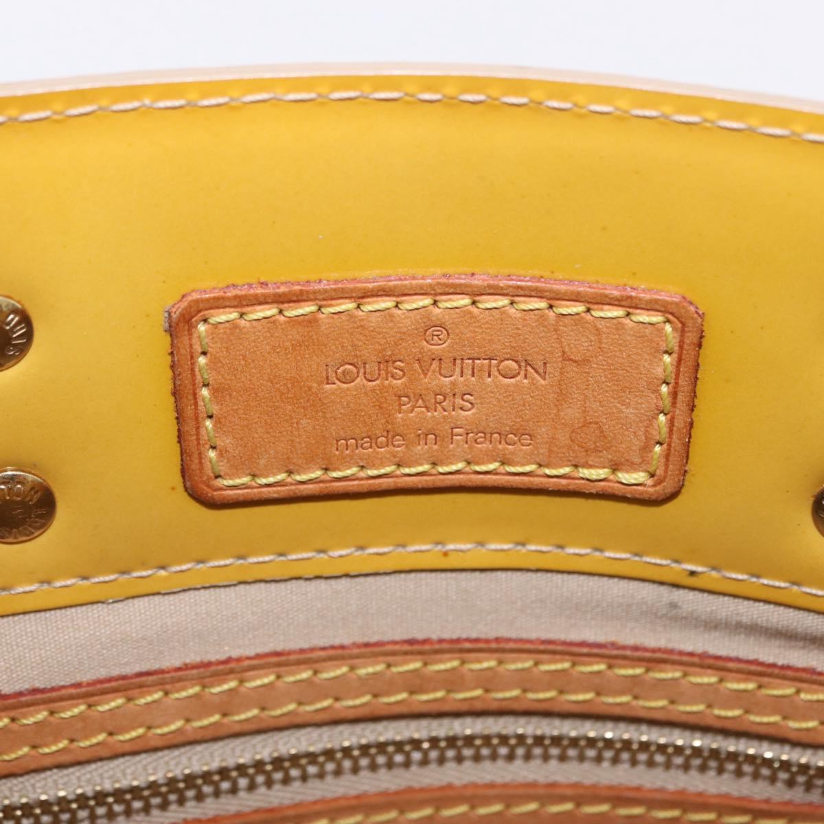 LOUIS VUITTON Monogram Vernis Reade PM Hand Bag Beige M91144 LV Auth BA15116