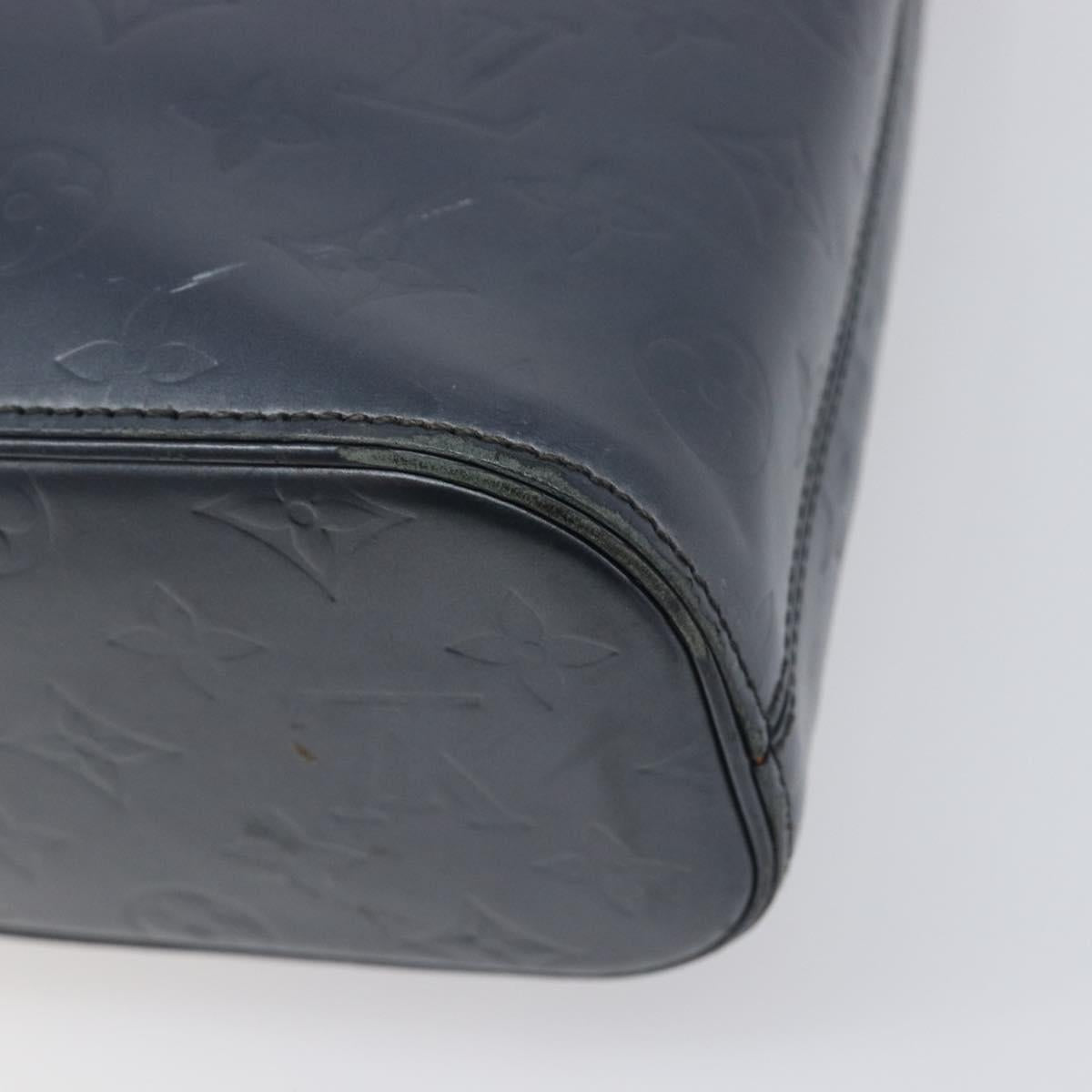 LOUIS VUITTON Monogram Mat Sutter Shoulder Bag Blue M55165 LV Auth BA15117