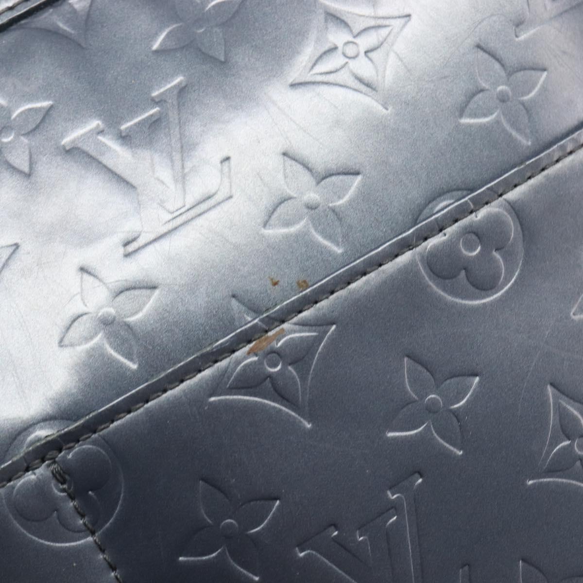 LOUIS VUITTON Monogram Mat Sutter Shoulder Bag Blue M55165 LV Auth BA15117
