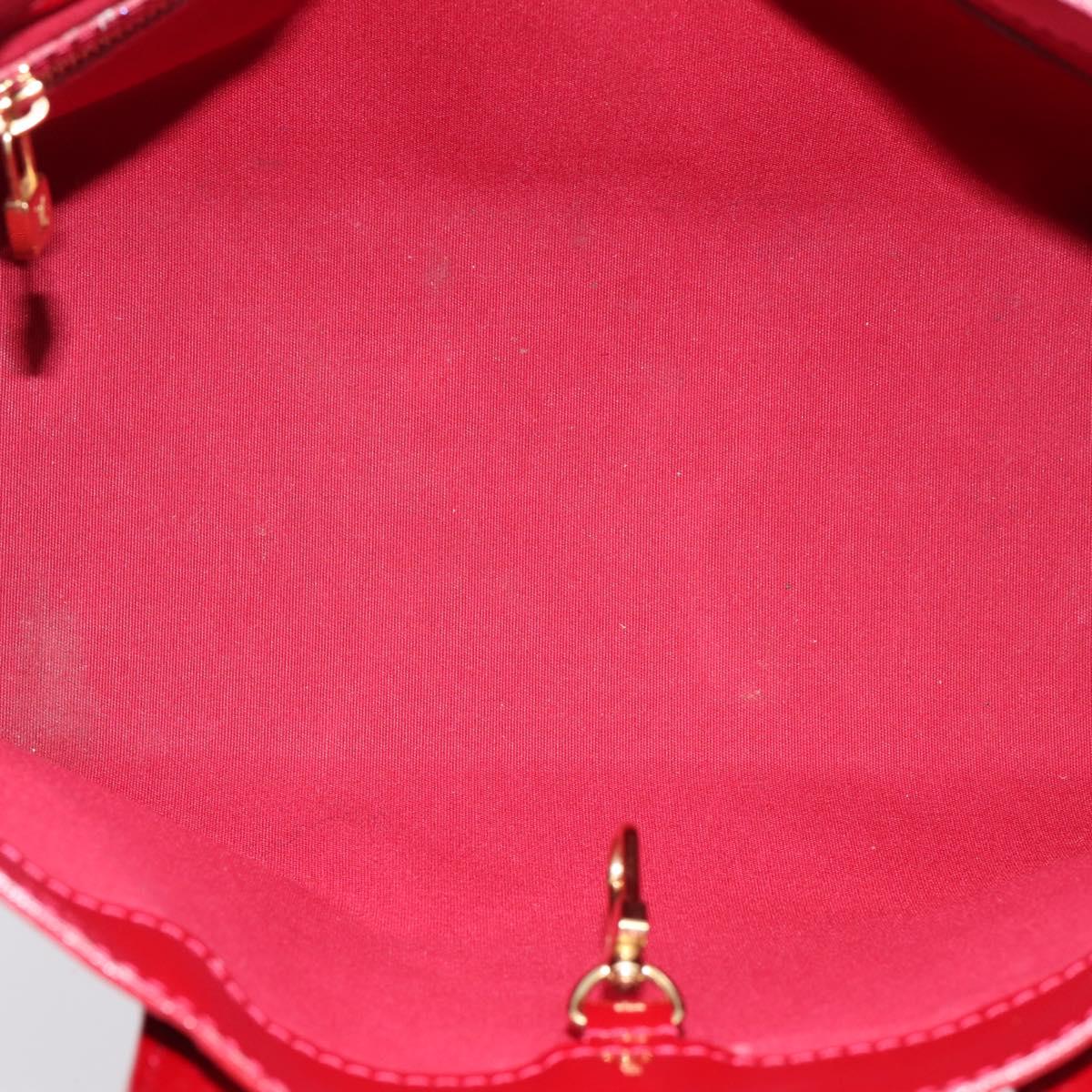 LOUIS VUITTON Monogram Vernis Wilshire PM Bag Pomme D'amour M93642 Auth BA15121
