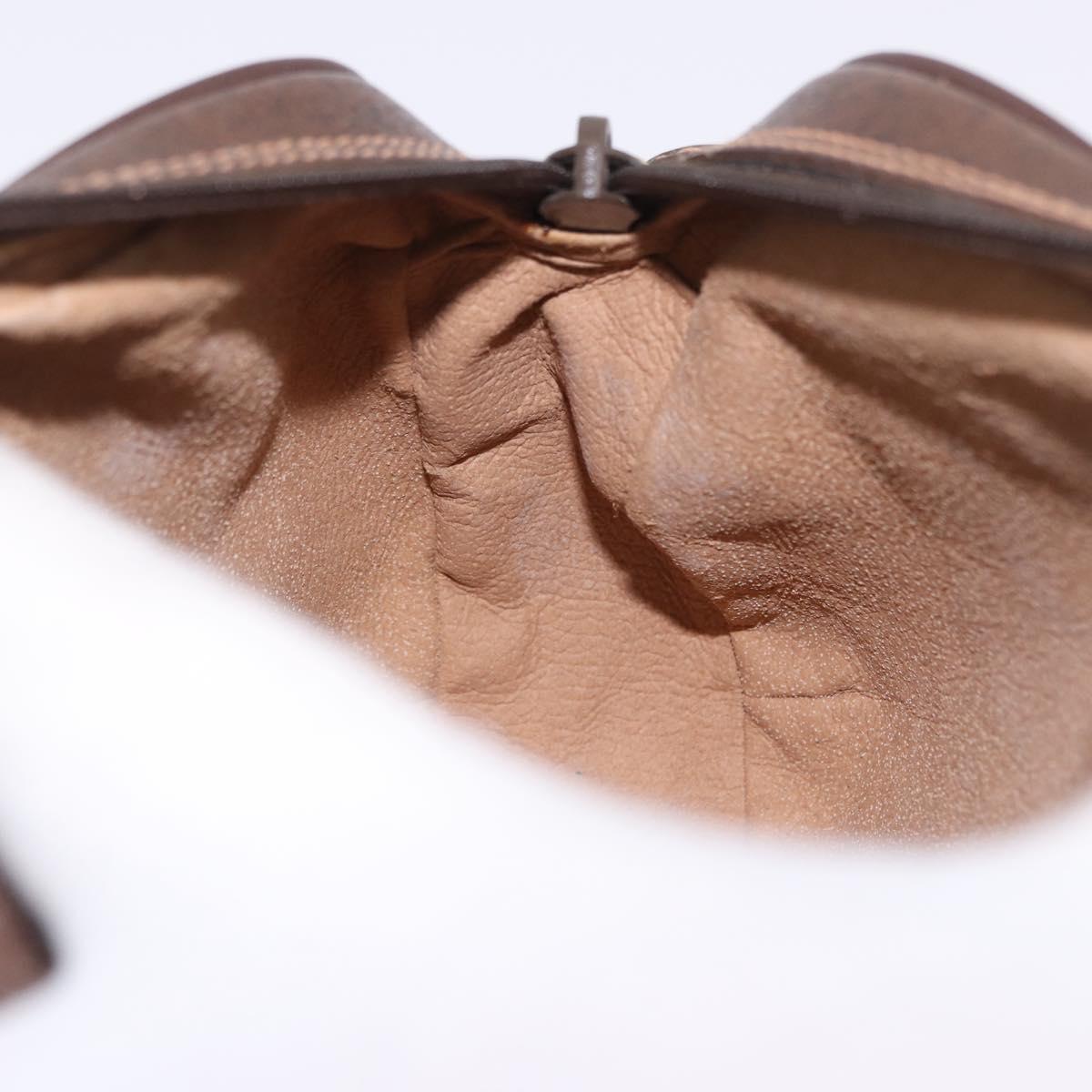 GUCCI GG Supreme Web Sherry Line Bag PVC Beige Gold 156 02 066 Auth BA15125