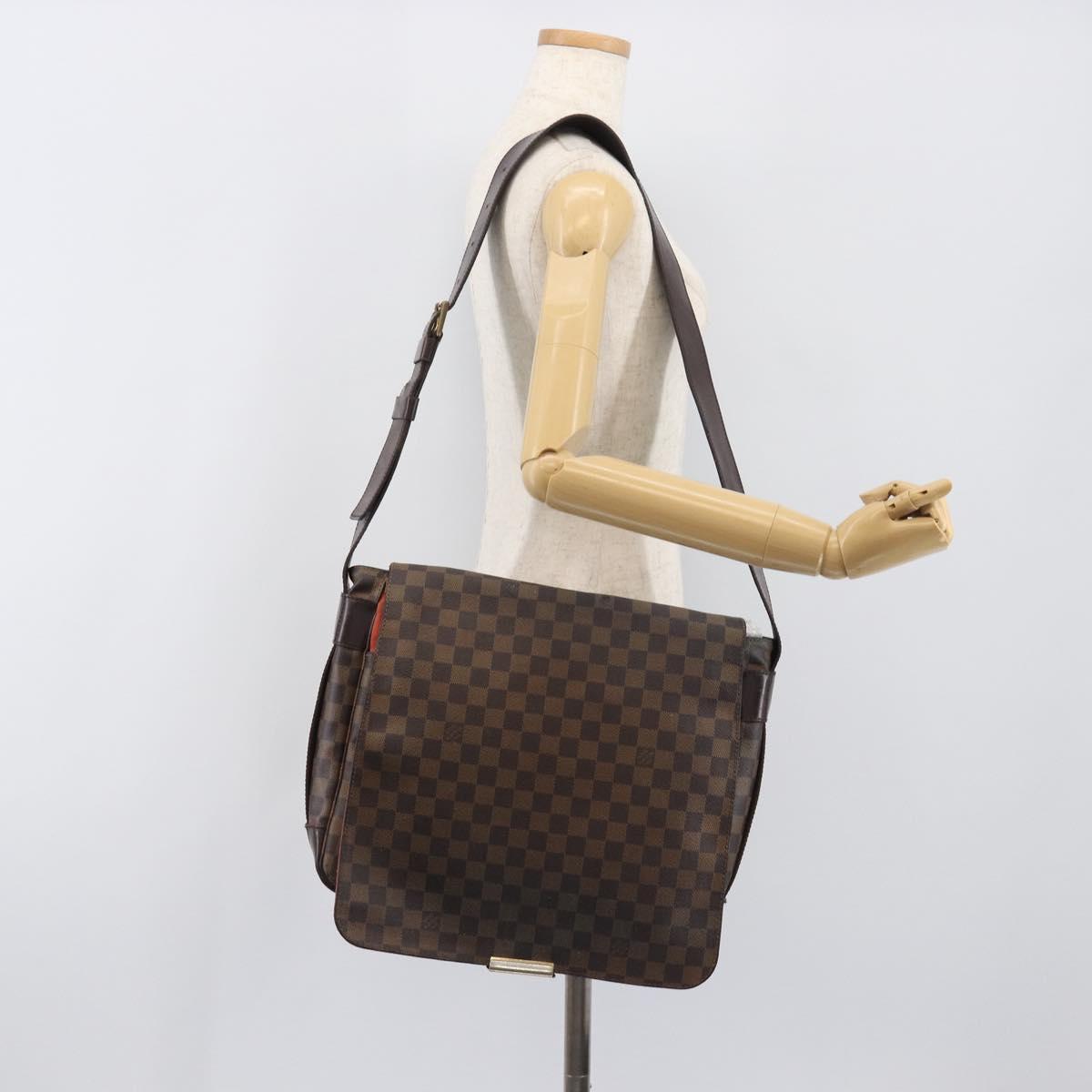 LOUIS VUITTON Damier Ebene Bastille Shoulder Bag N45258 LV Auth BA15131