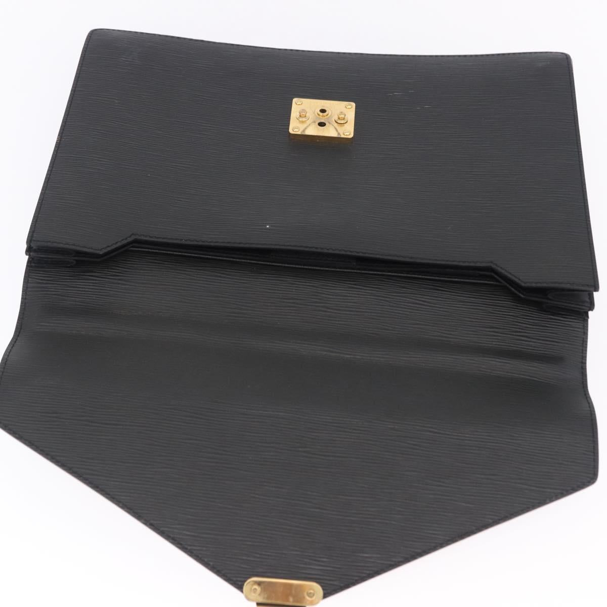 LOUIS VUITTON Epi Serviette Conseiller Business Bag Black M54422 LV Auth BA15133