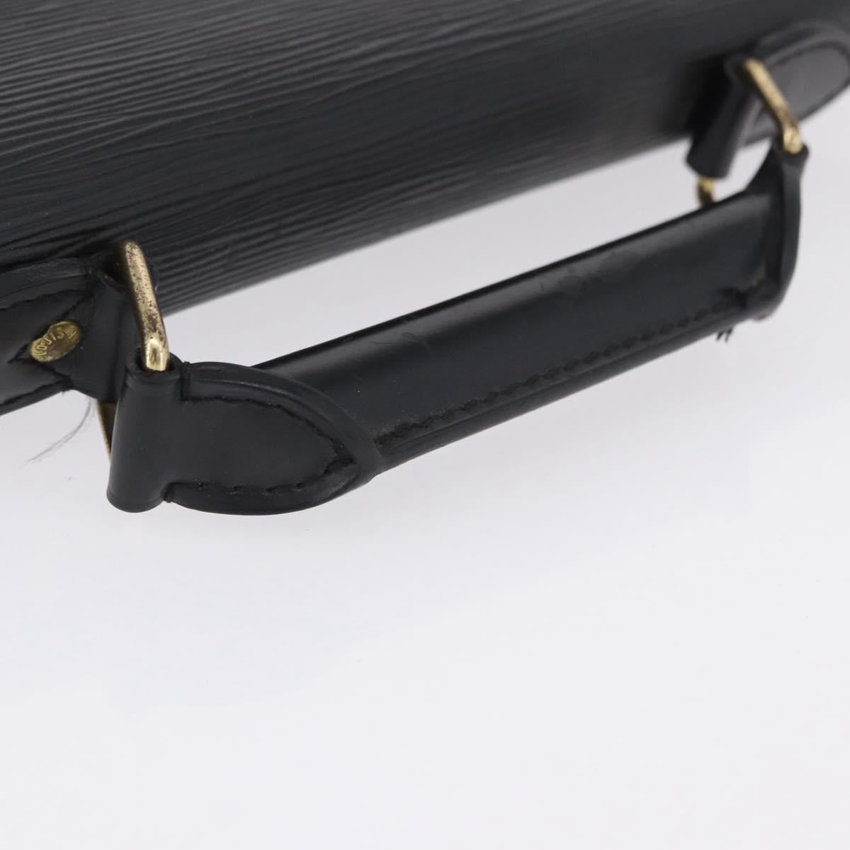 LOUIS VUITTON Epi Serviette Conseiller Business Bag Black M54422 LV Auth BA15133