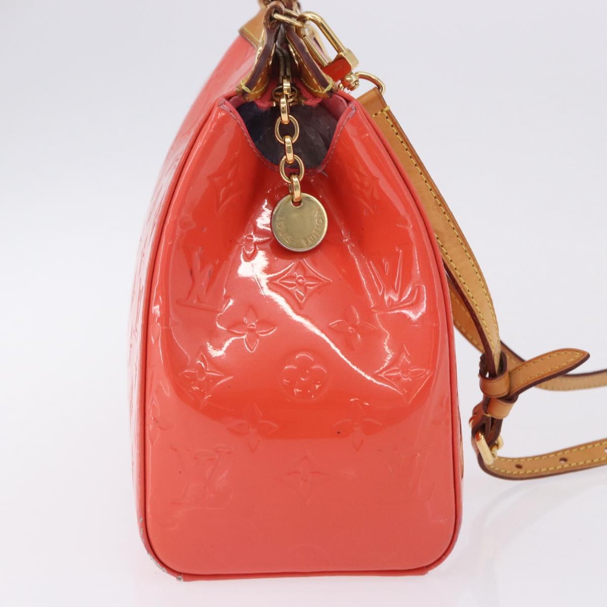 LOUIS VUITTON Monogram Vernis Blair MM Hand Bag Rose rich M90262 LV Auth BA15136