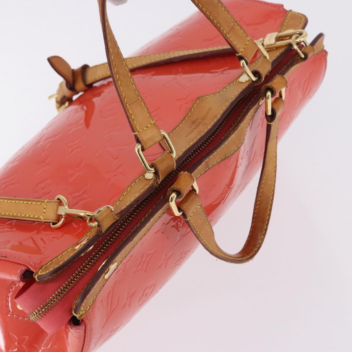 LOUIS VUITTON Monogram Vernis Blair MM Hand Bag Rose rich M90262 LV Auth BA15136