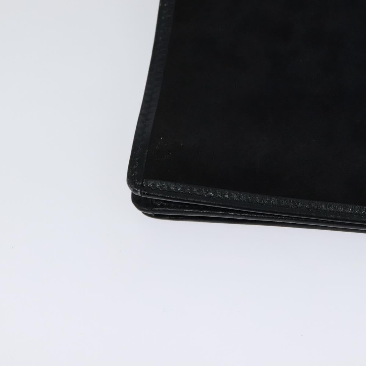 CELINE Shoulder Bag Suede Navy Auth BA1514