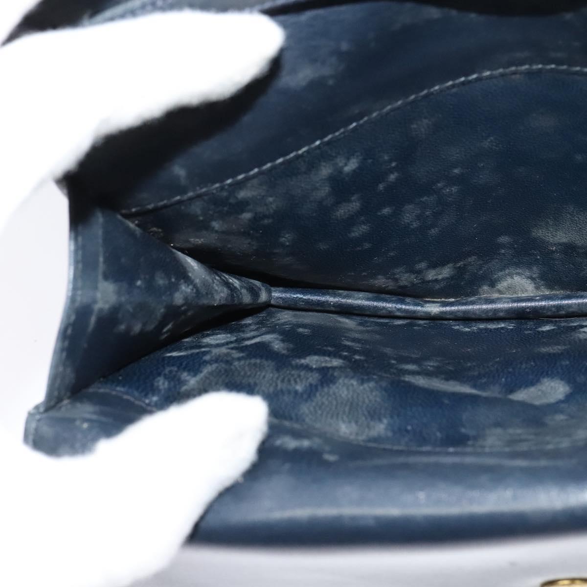 CELINE Shoulder Bag Suede Navy Auth BA1514