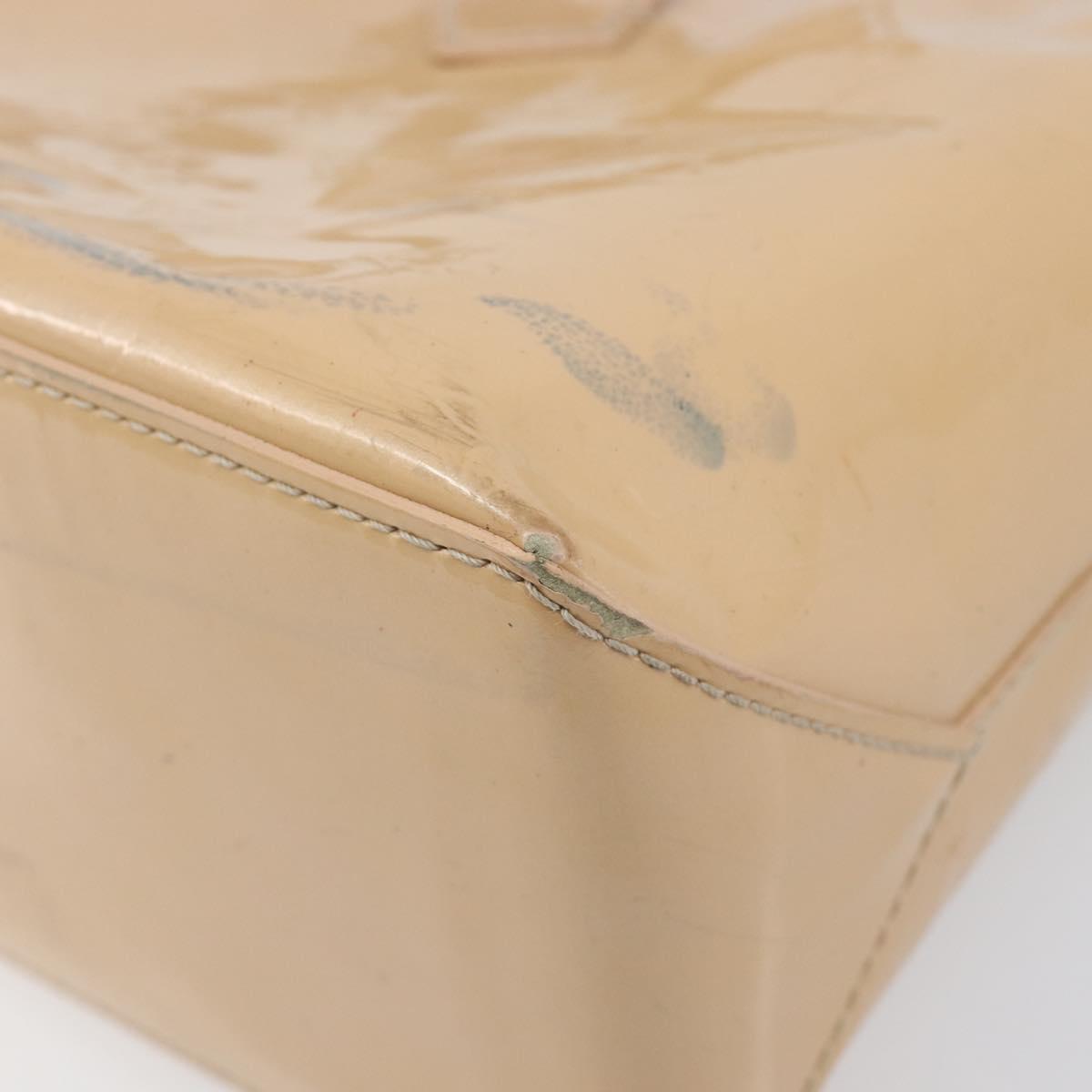 LOUIS VUITTON Monogram Vernis Wilshire PM Rose Flow lantern M91642 Auth BA15141