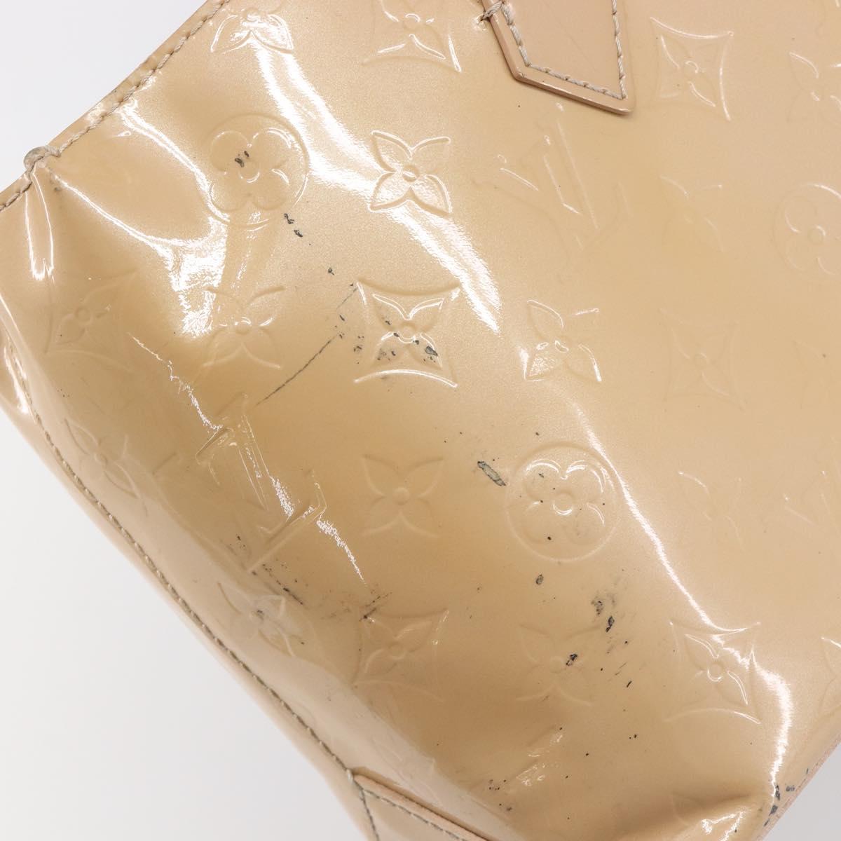 LOUIS VUITTON Monogram Vernis Wilshire PM Rose Flow lantern M91642 Auth BA15141