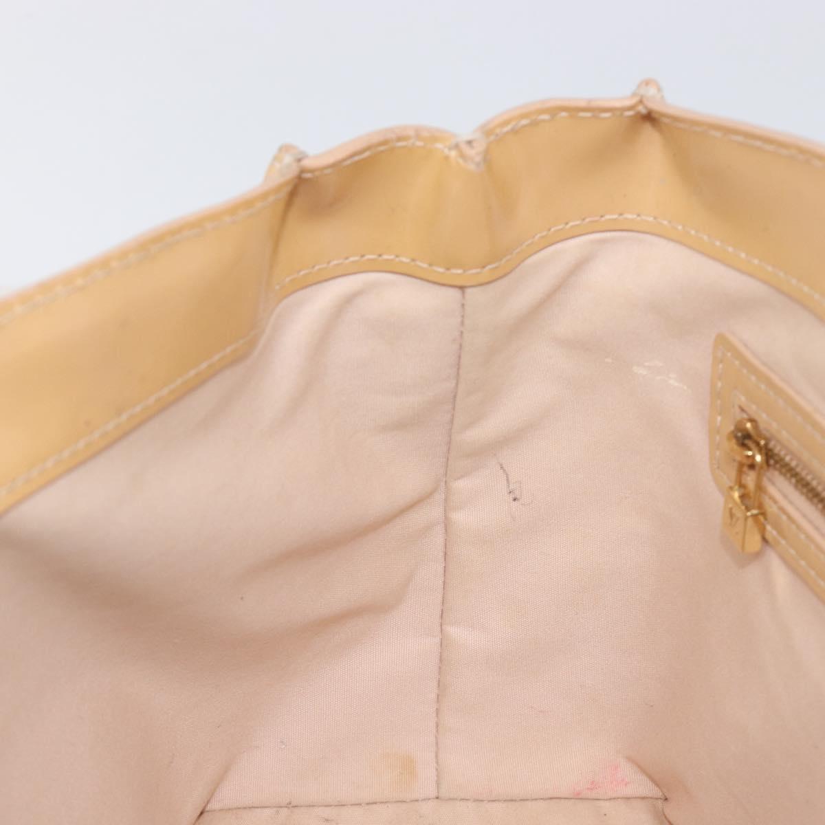 LOUIS VUITTON Monogram Vernis Wilshire PM Rose Flow lantern M91642 Auth BA15141