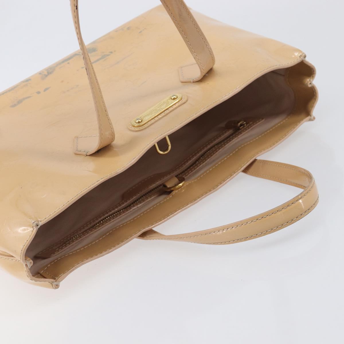 LOUIS VUITTON Monogram Vernis Wilshire PM Rose Flow lantern M91642 Auth BA15141
