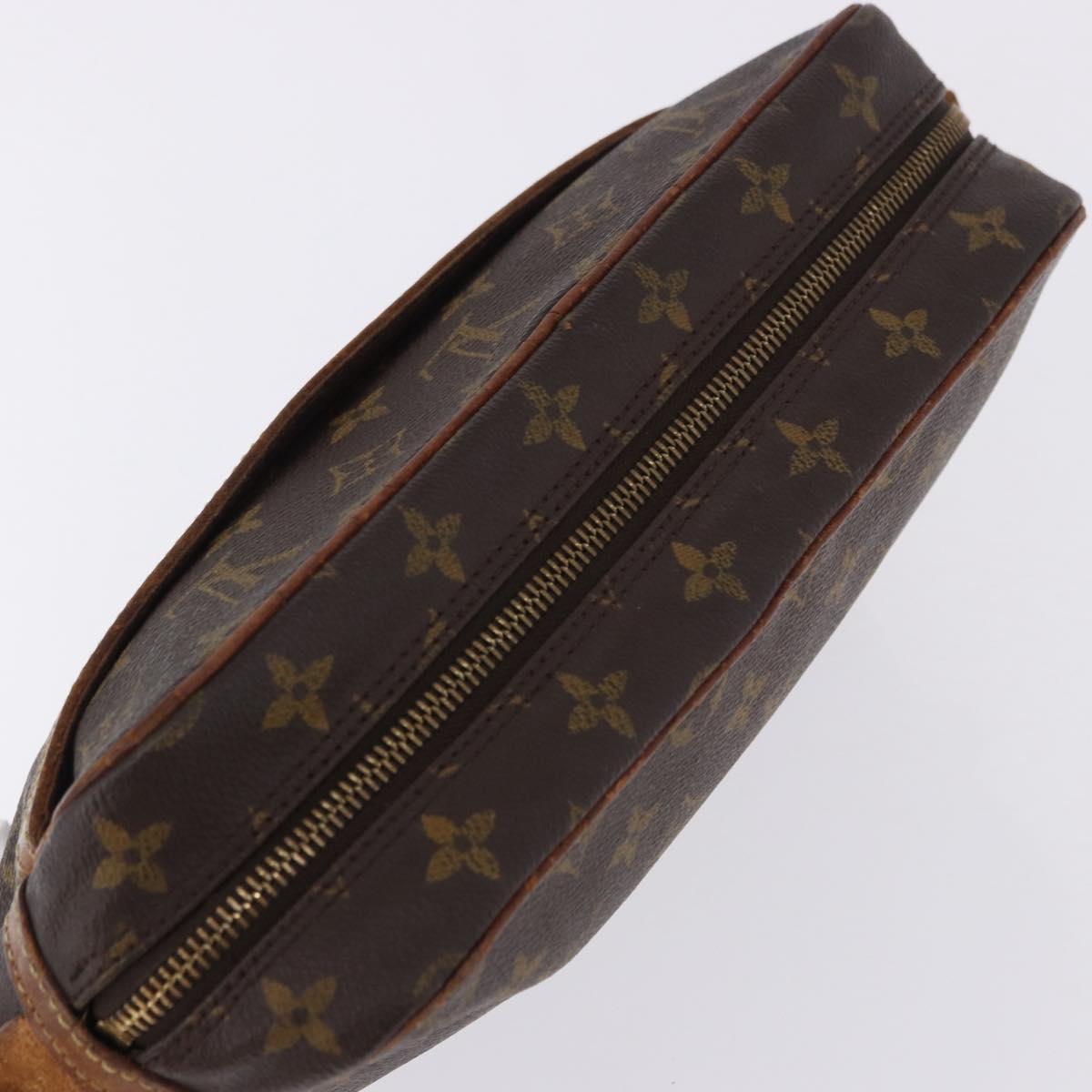 LOUIS VUITTON Monogram Compiegne 28 Clutch Bag M51845 LV Auth BA15142