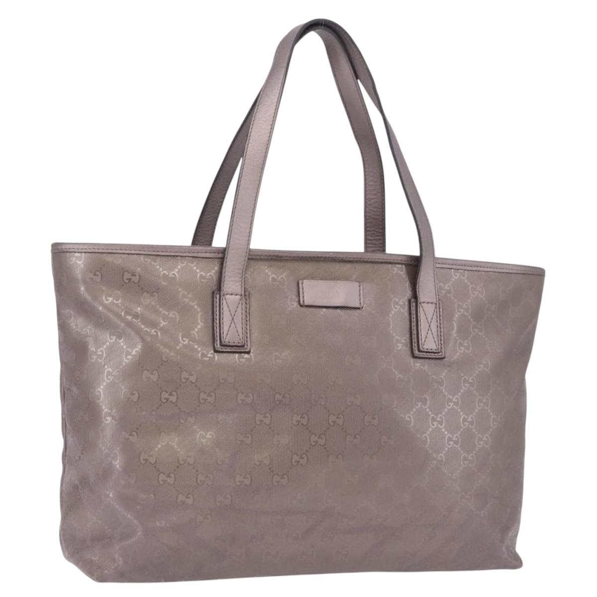 GUCCI GG Implementation Tote Bag PVC Pink Silver 211137 Auth BA15146