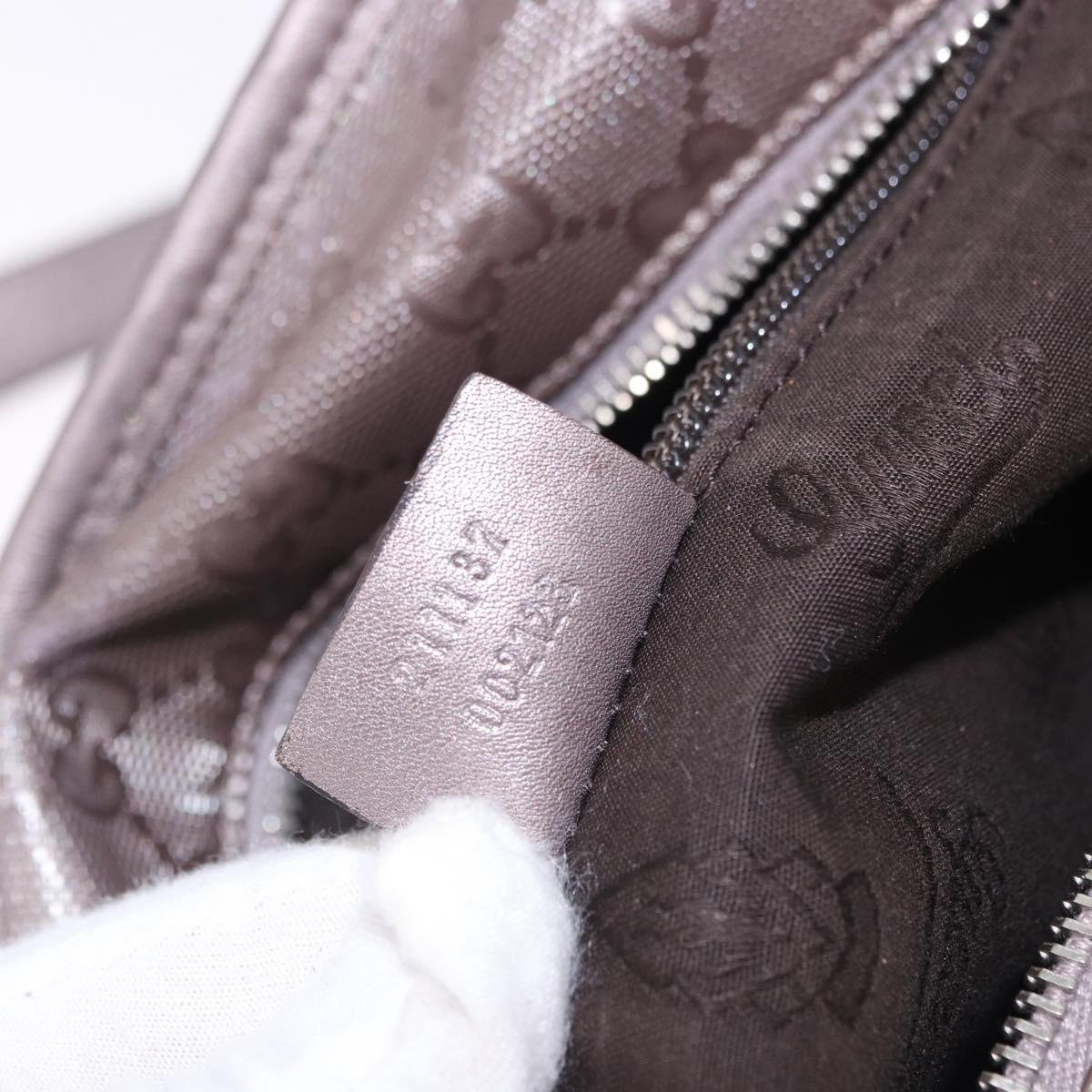 GUCCI GG Implementation Tote Bag PVC Pink Silver 211137 Auth BA15146