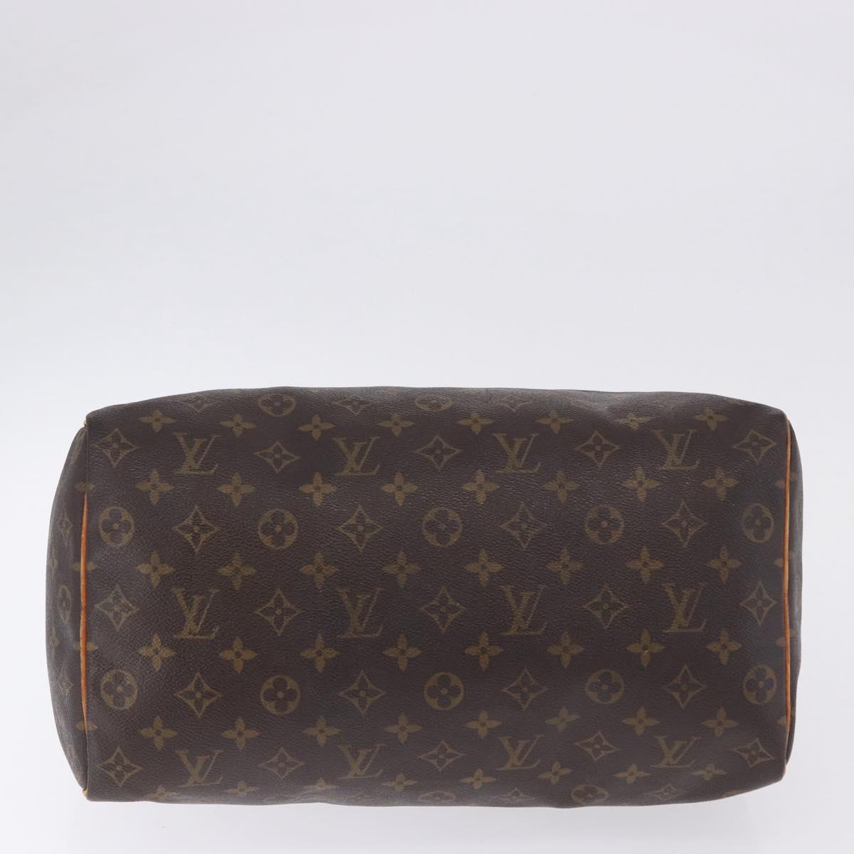 LOUIS VUITTON Monogram Speedy 35 Hand Bag M41524 LV Auth BA15156