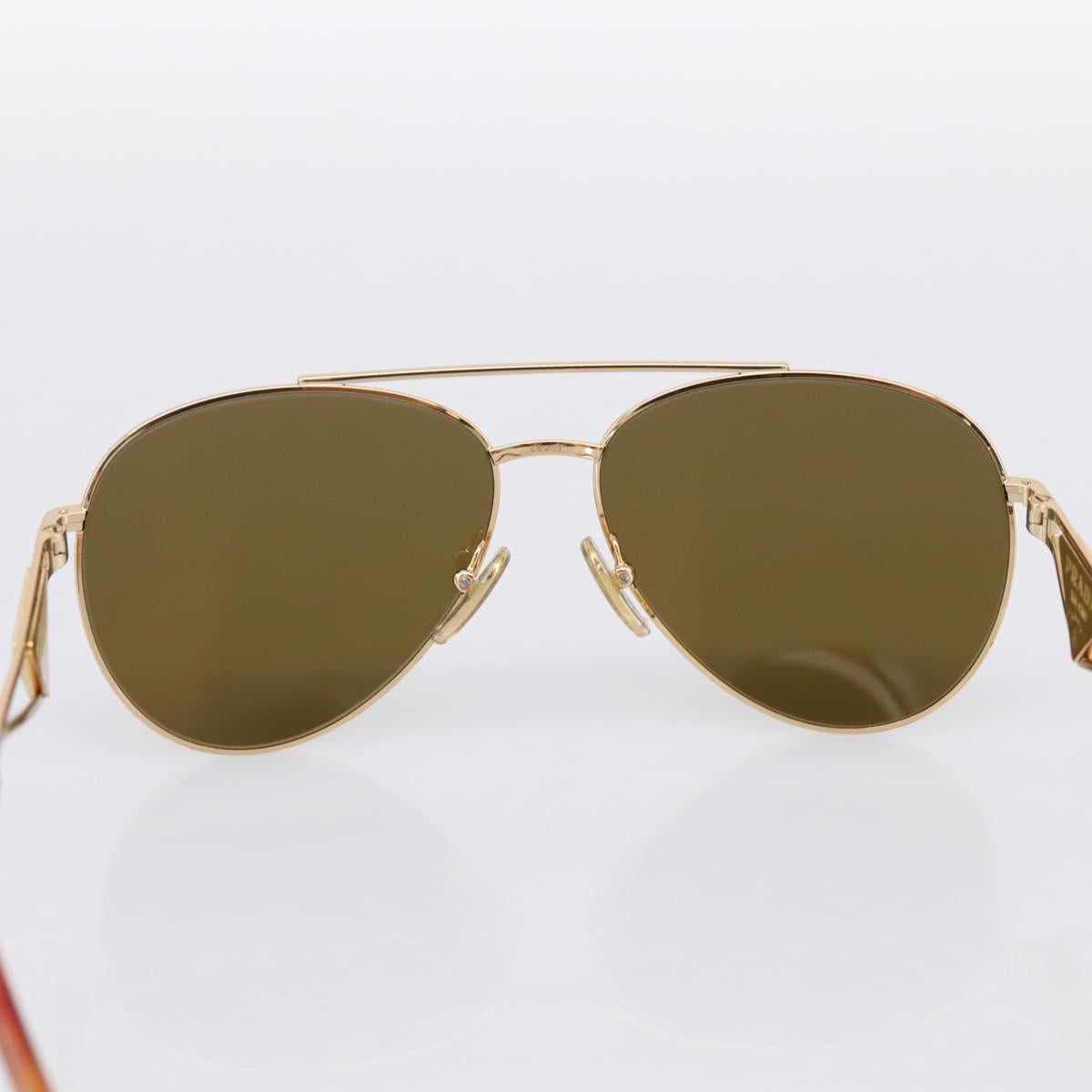 PRADA Sunglasses metal Brown Auth BA15182M