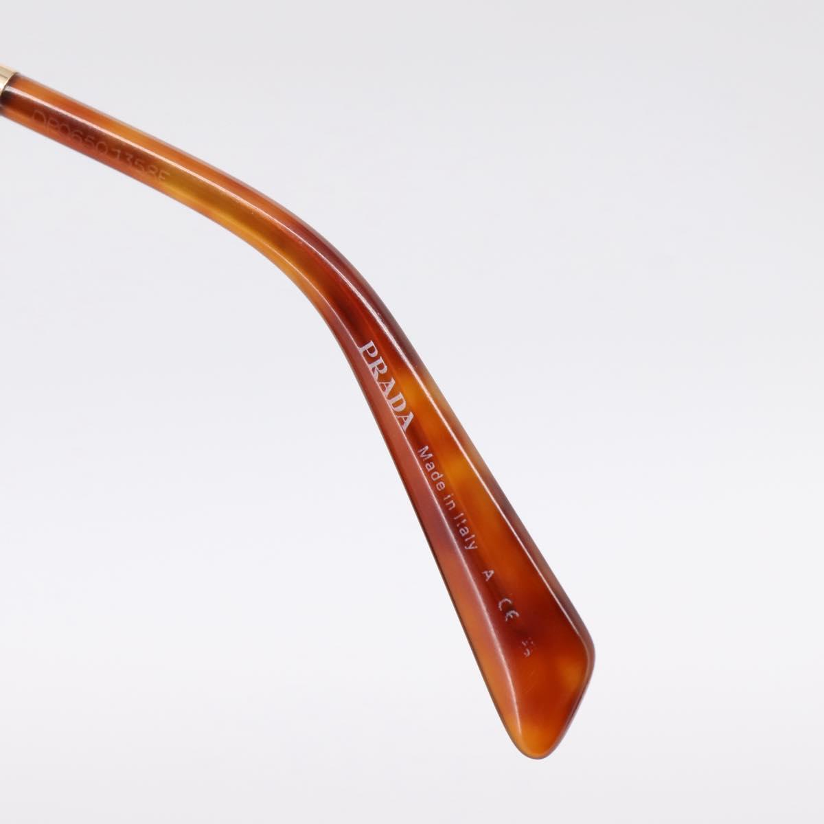 PRADA Sunglasses metal Brown Auth BA15182M