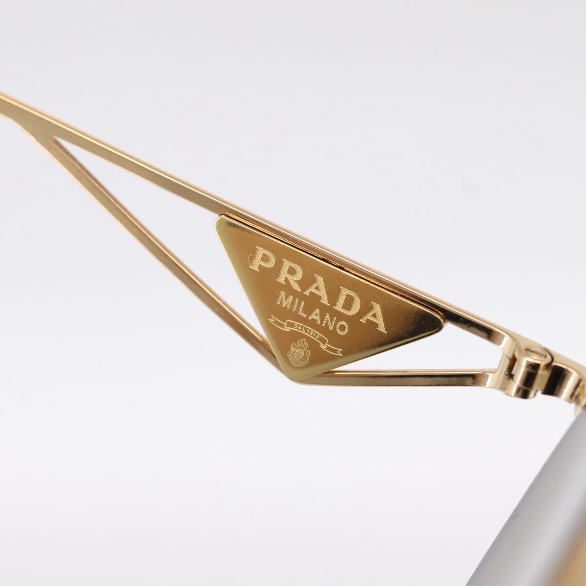 PRADA Sunglasses metal Brown Auth BA15182M