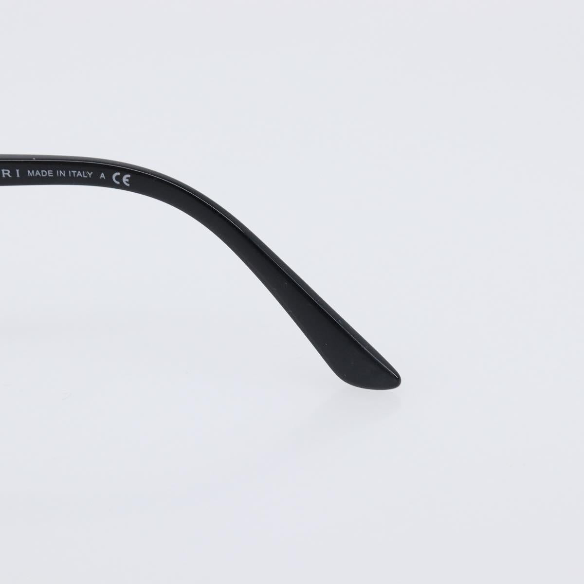BVLGARI Sunglasses Plastic Black Silver Auth BA15183