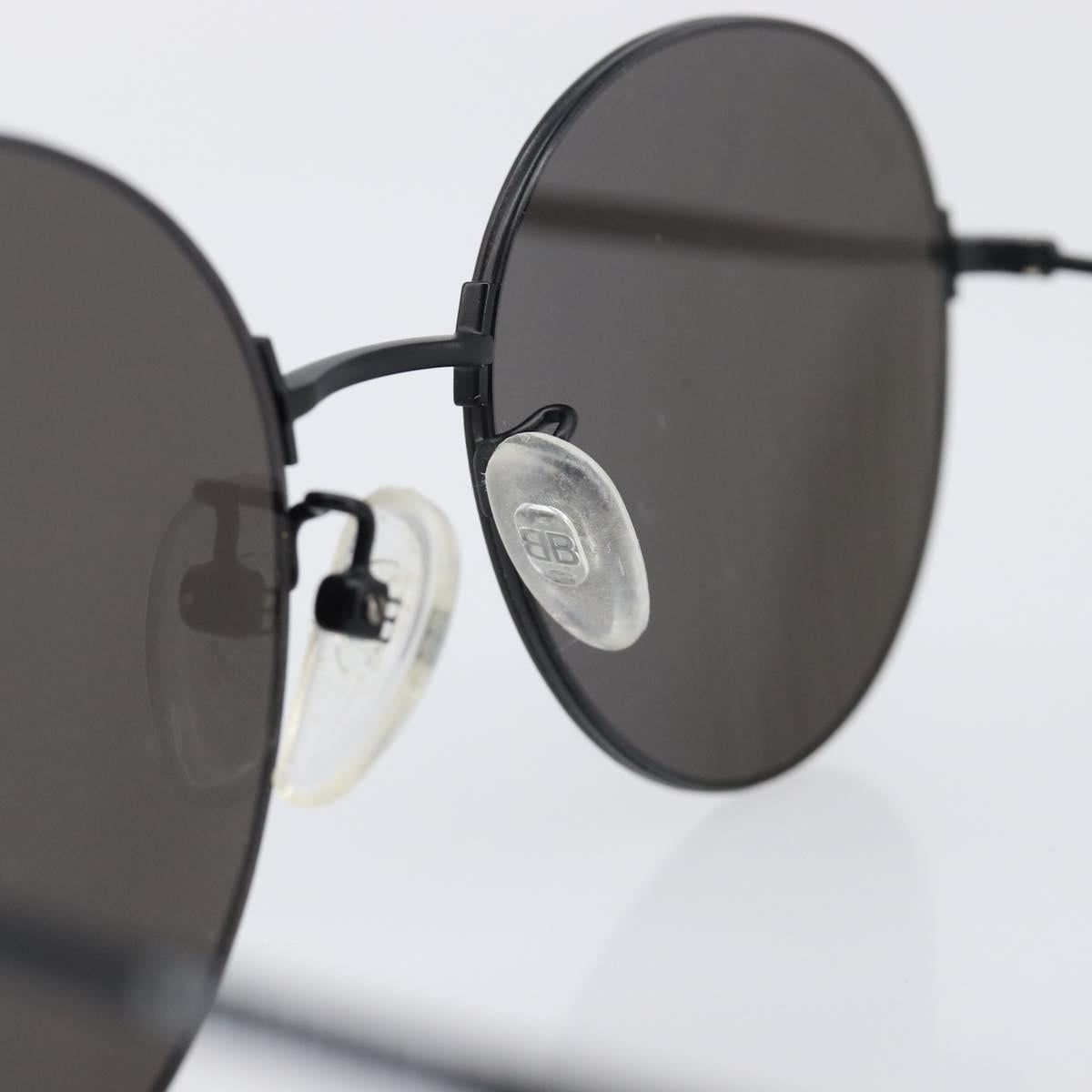 BALENCIAGA Rimless Sunglasses metal Black Auth BA15185M
