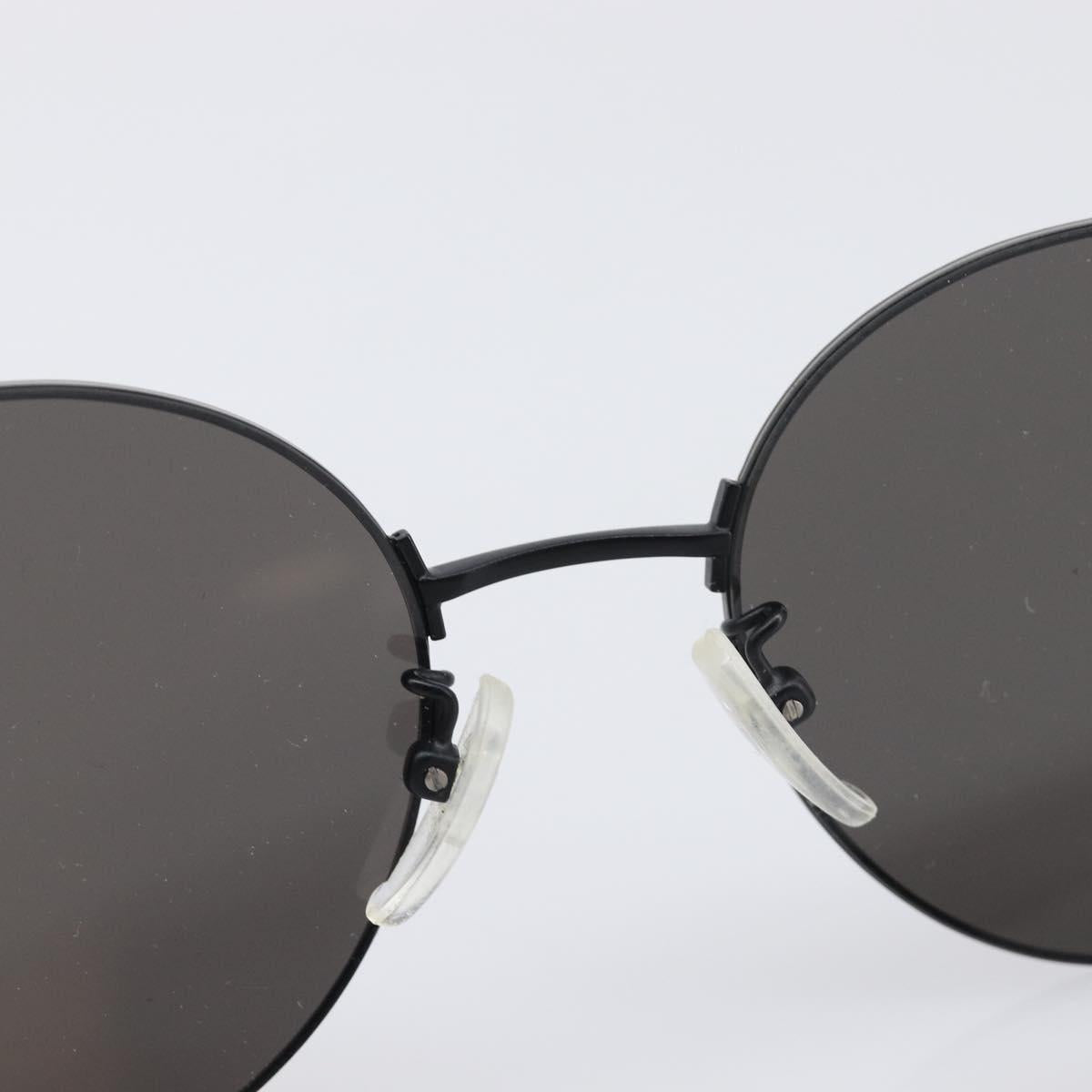 BALENCIAGA Rimless Sunglasses metal Black Auth BA15185M
