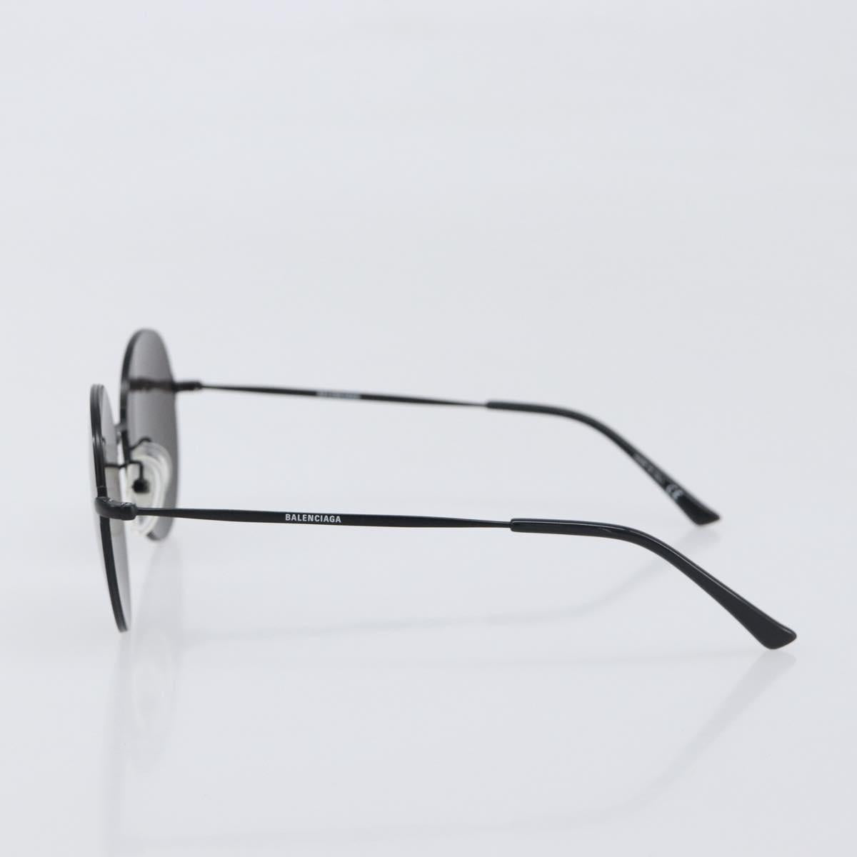 BALENCIAGA Rimless Sunglasses metal Black Auth BA15185M