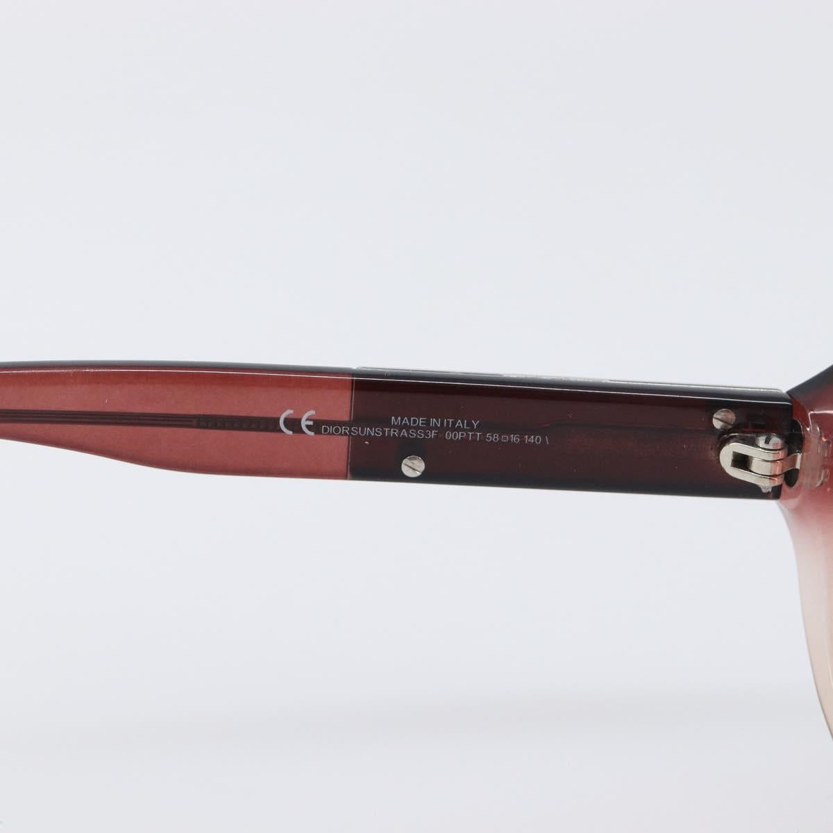 Christian Dior Sunglasses plastic Red Auth BA15188