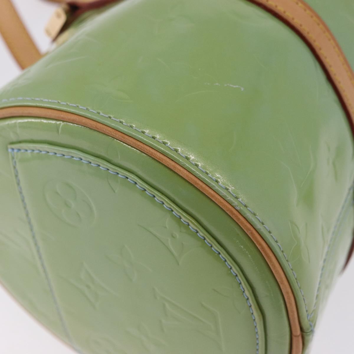 LOUIS VUITTON Monogram Vernis Bedford Hand Bag Baby Blue M91007 LV Auth BA15190A