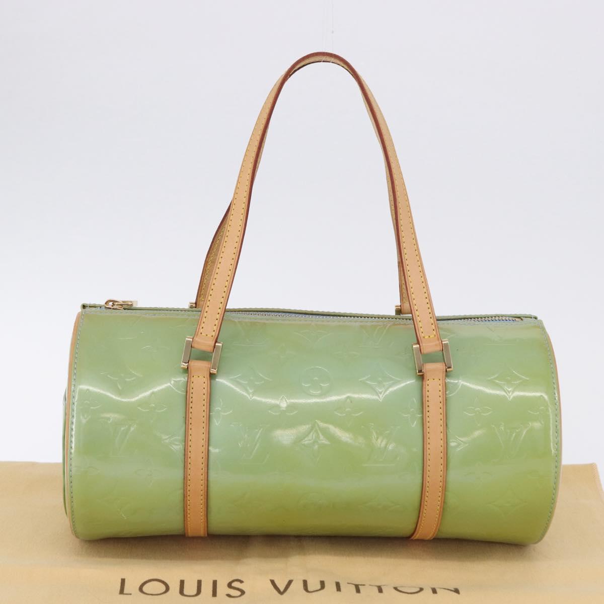 LOUIS VUITTON Monogram Vernis Bedford Hand Bag Baby Blue M91007 LV Auth BA15190A