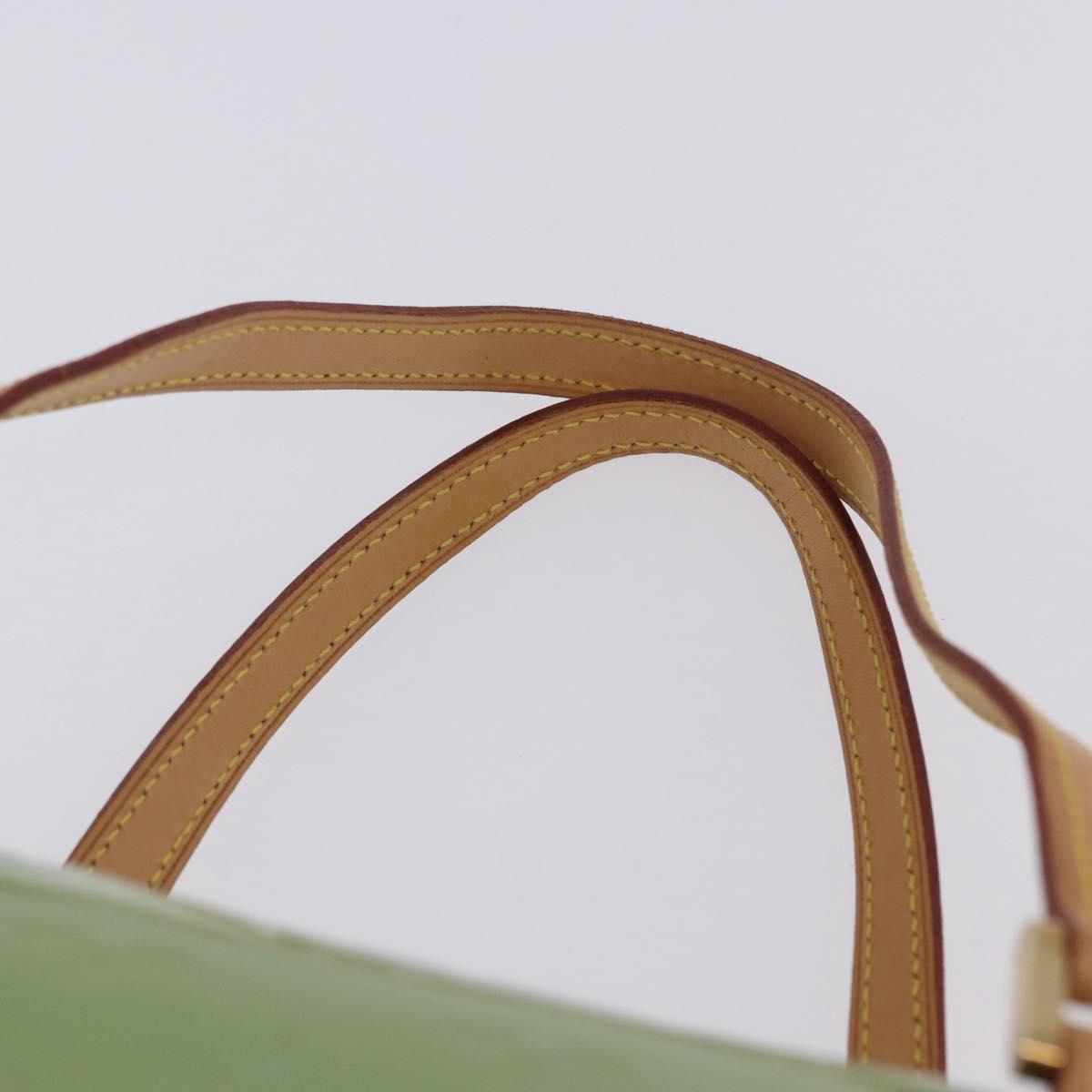 LOUIS VUITTON Monogram Vernis Bedford Hand Bag Baby Blue M91007 LV Auth BA15190A