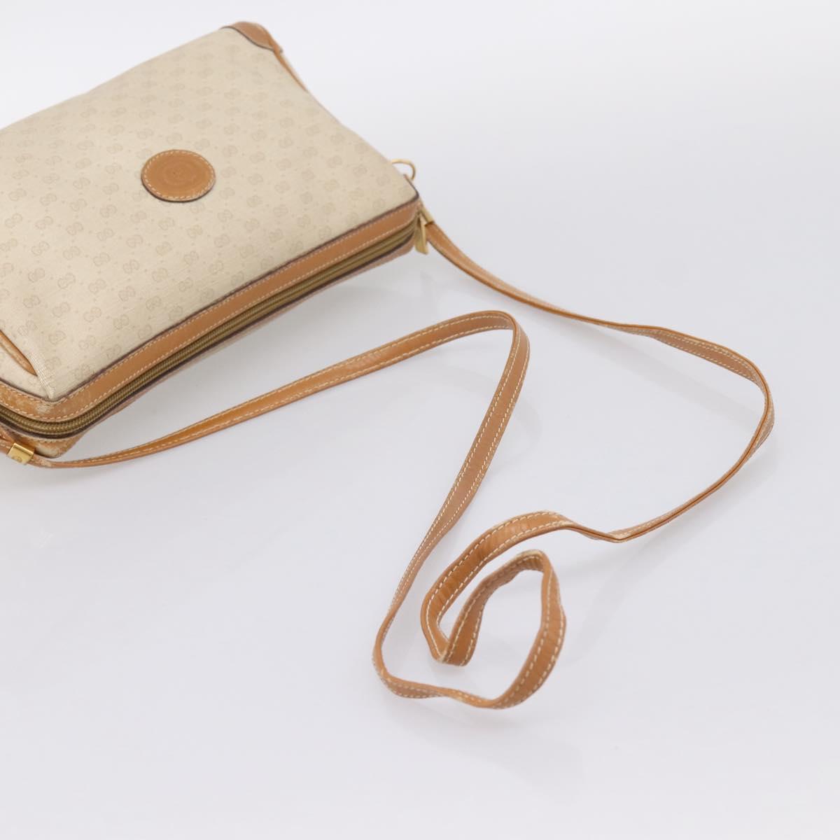 GUCCI Micro GG Supreme Shoulder Bag PVC Ivory Gold 007 32 0042 Auth BA15195