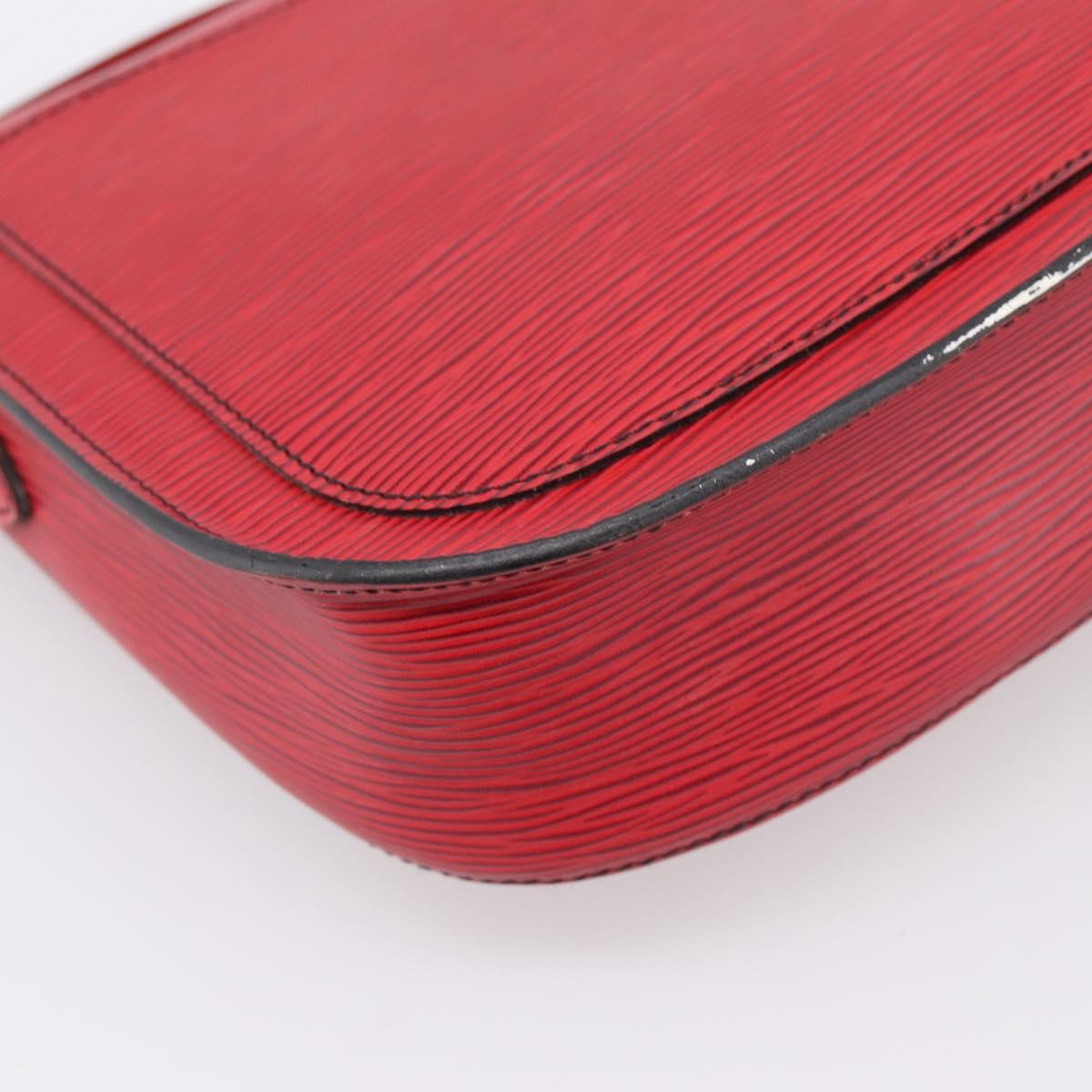 LOUIS VUITTON Epi Saint Cloud GM Shoulder Bag Red M52197 LV Auth BA15197
