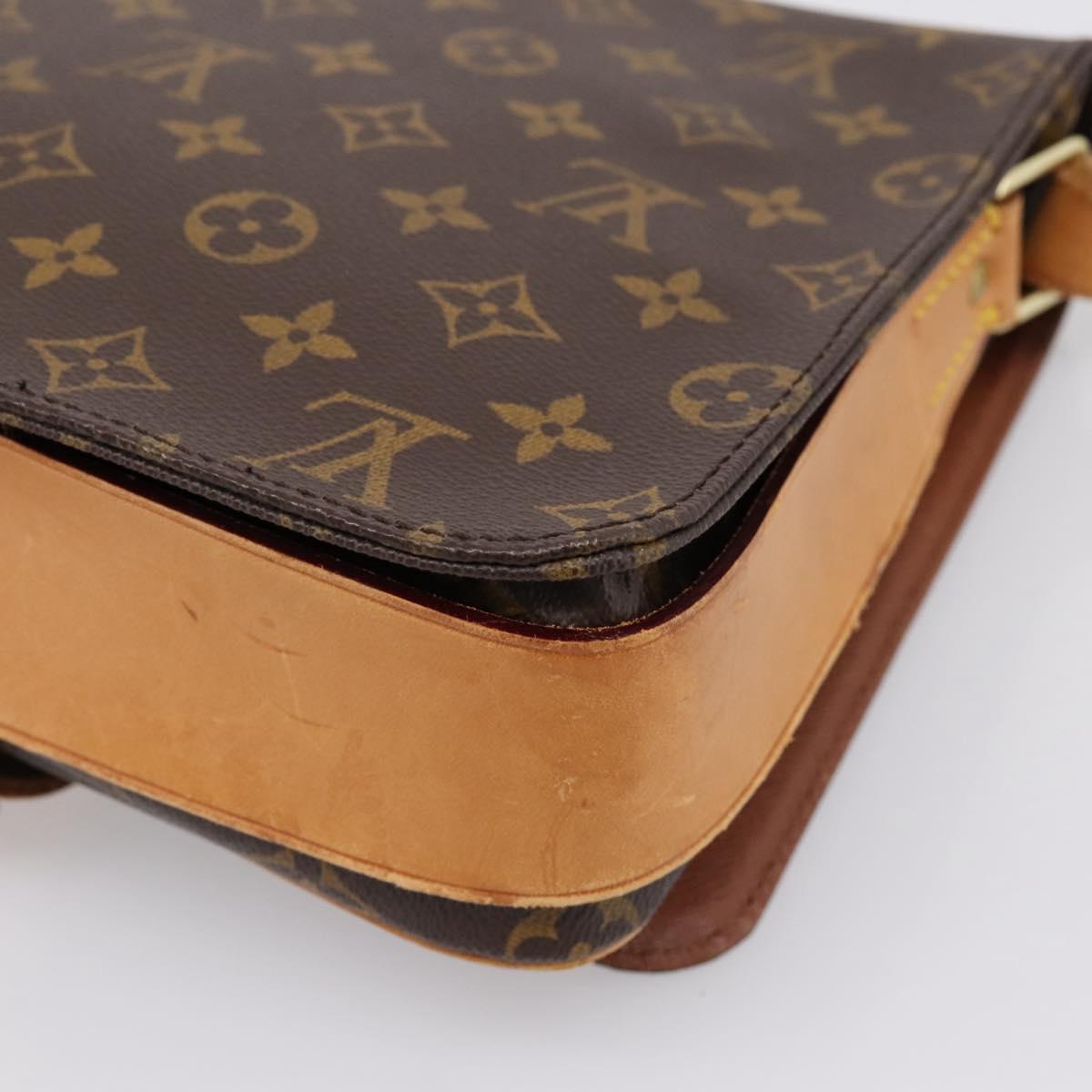 LOUIS VUITTON Monogram Cartouchiere GM Shoulder Bag M51252 LV Auth BA15202