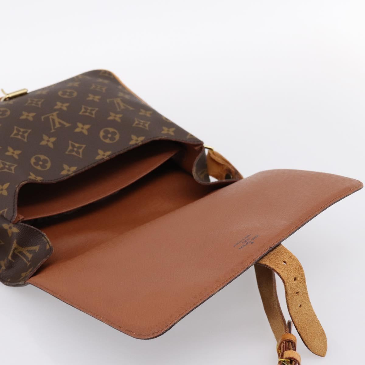 LOUIS VUITTON Monogram Cartouchiere GM Shoulder Bag M51252 LV Auth BA15202
