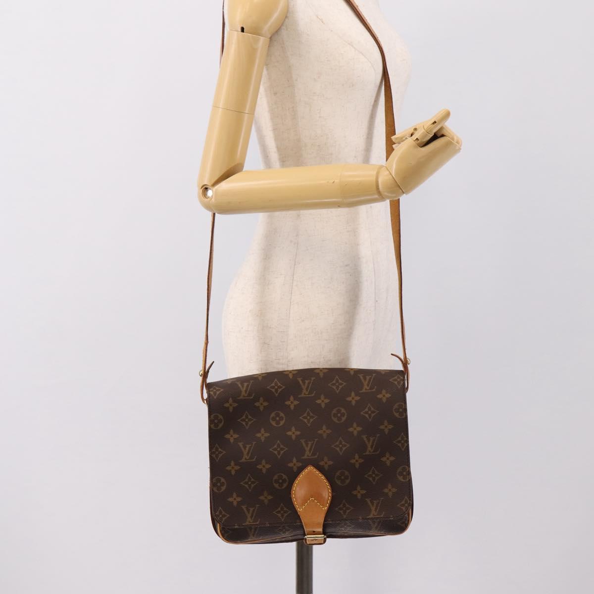 LOUIS VUITTON Monogram Cartouchiere GM Shoulder Bag M51252 LV Auth BA15202