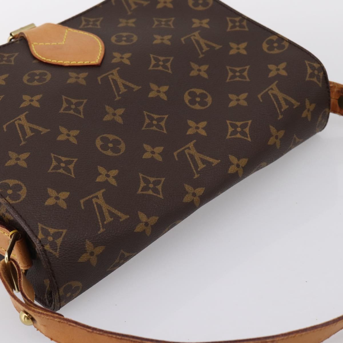 LOUIS VUITTON Monogram Cartouchiere GM Shoulder Bag M51252 LV Auth BA15202