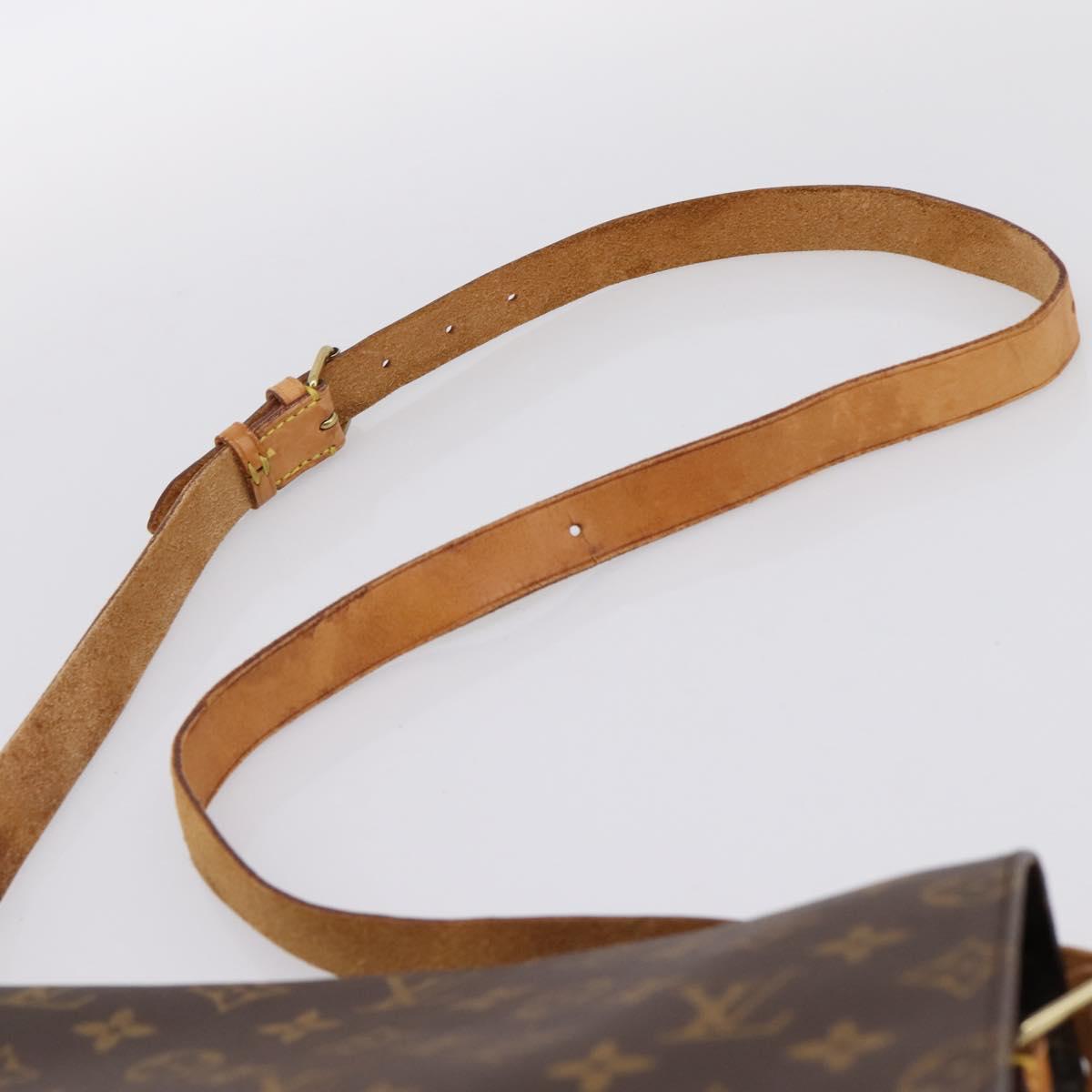 LOUIS VUITTON Monogram Cartouchiere GM Shoulder Bag M51252 LV Auth BA15202
